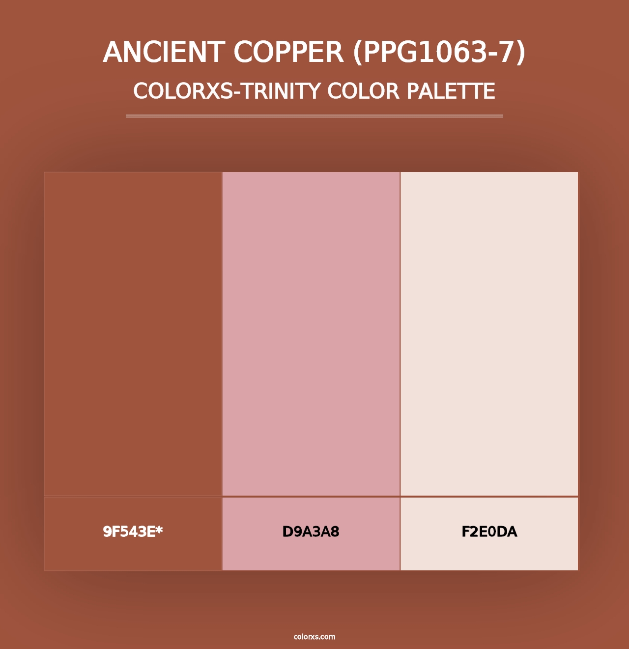 Ancient Copper (PPG1063-7) - Colorxs Trinity Palette