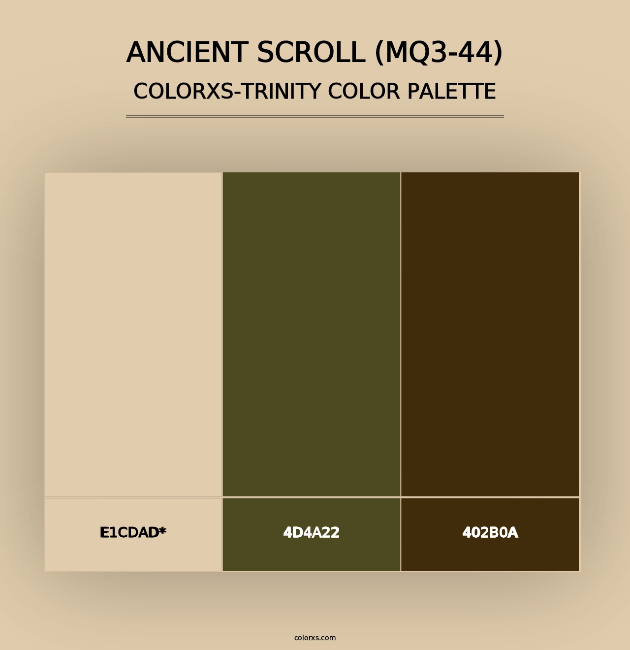 Ancient Scroll (MQ3-44) - Colorxs Trinity Palette