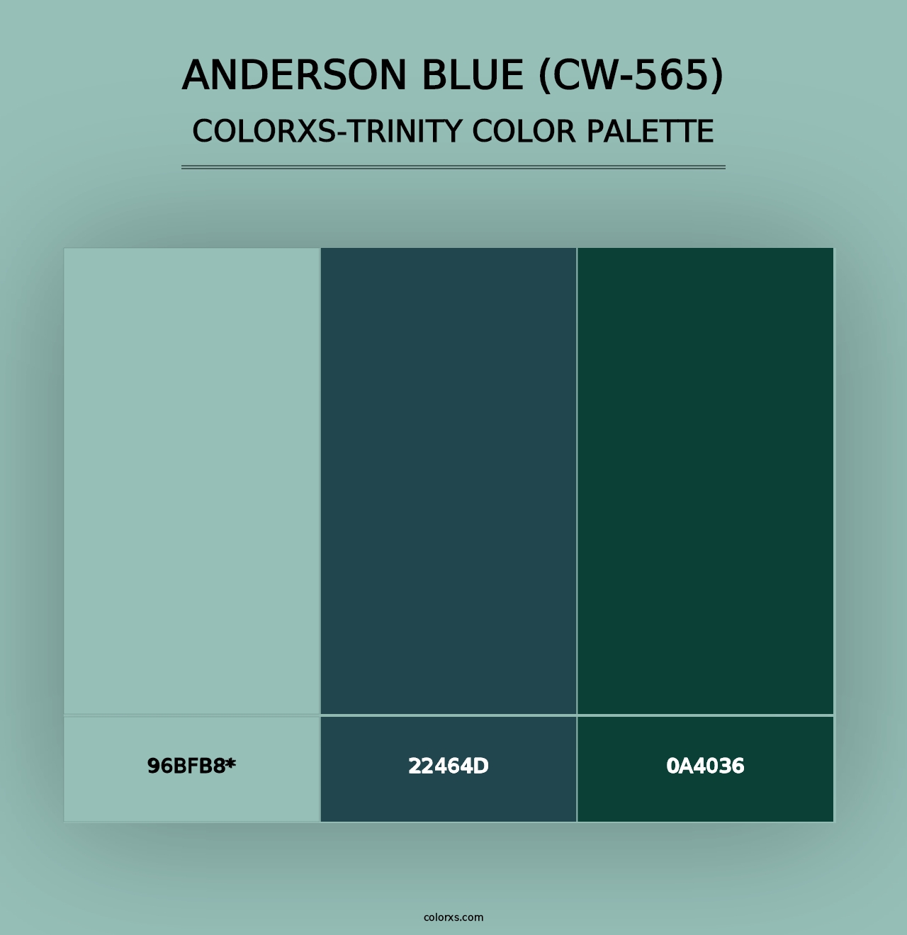 Anderson Blue (CW-565) - Colorxs Trinity Palette