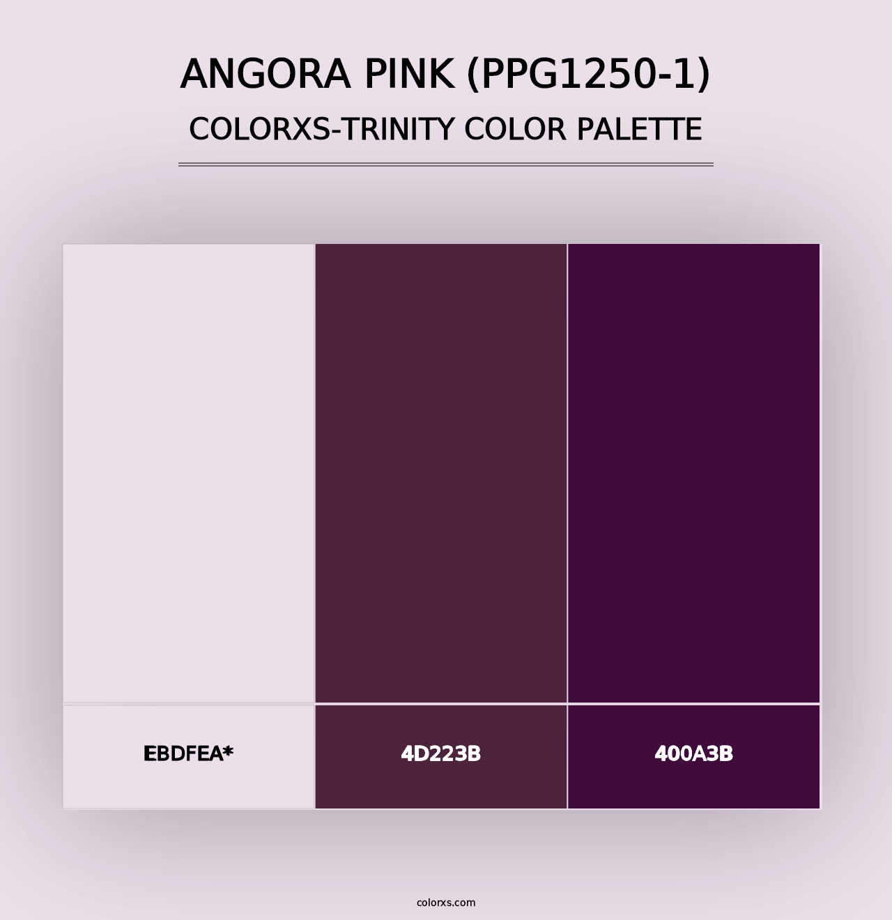 Angora Pink (PPG1250-1) - Colorxs Trinity Palette