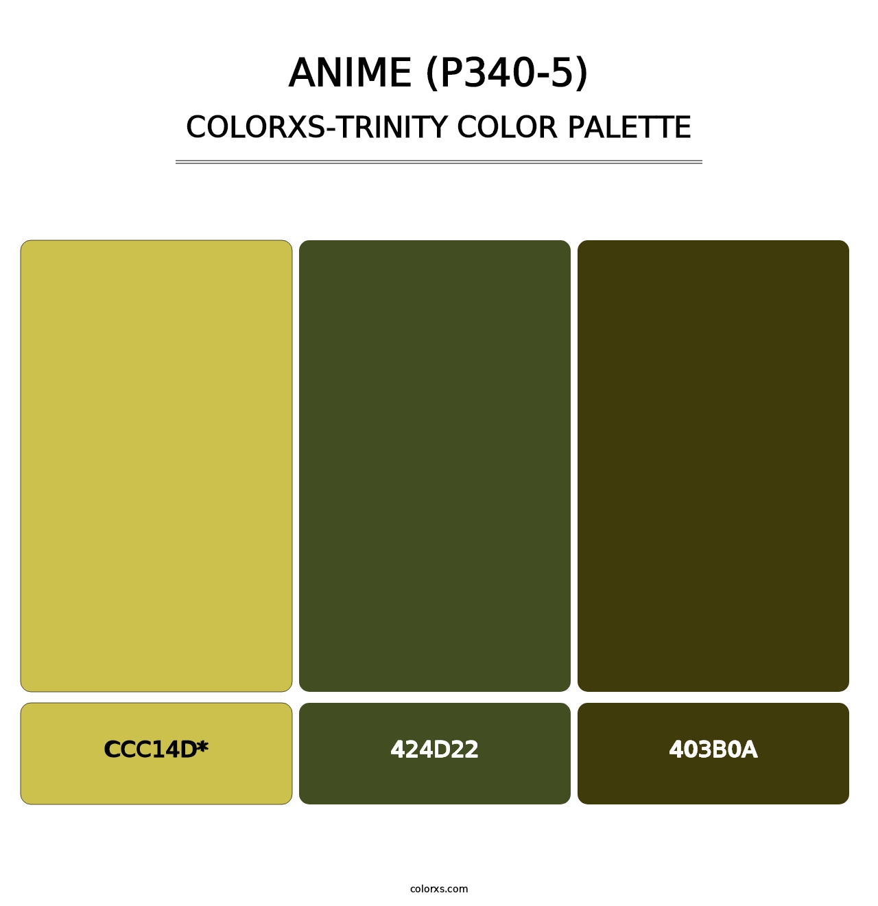 Anime (P340-5) - Colorxs Trinity Palette