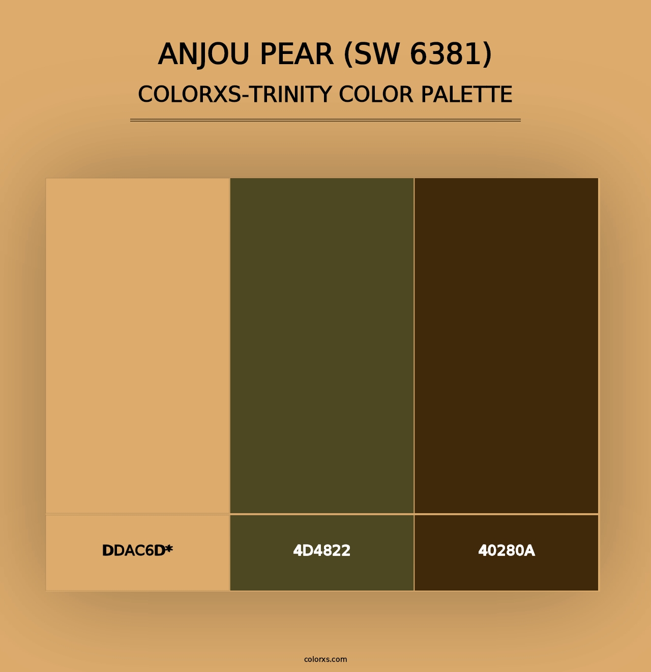 Anjou Pear (SW 6381) - Colorxs Trinity Palette