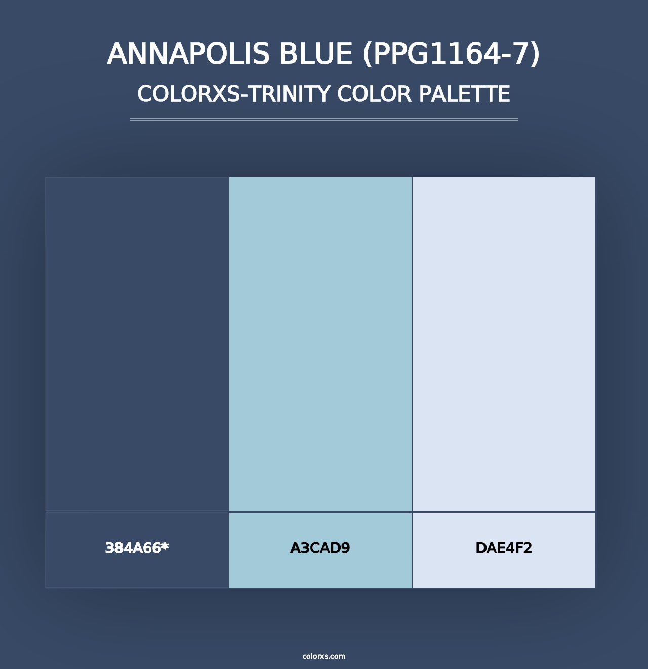 Annapolis Blue (PPG1164-7) - Colorxs Trinity Palette