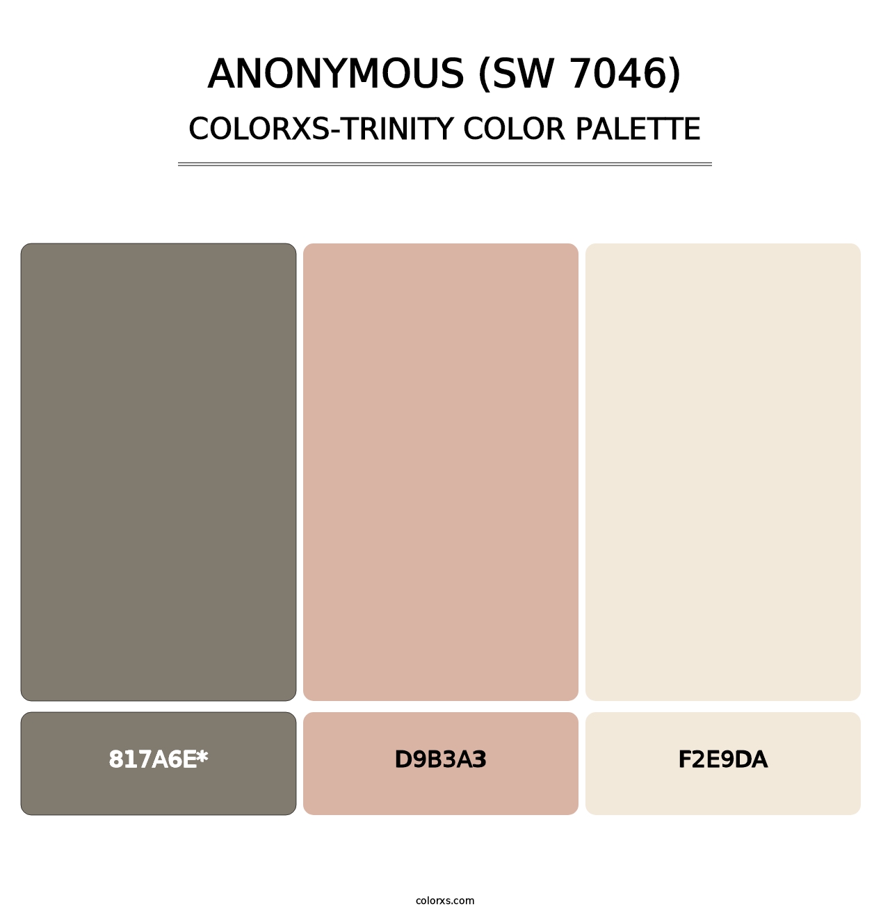 Anonymous (SW 7046) - Colorxs Trinity Palette