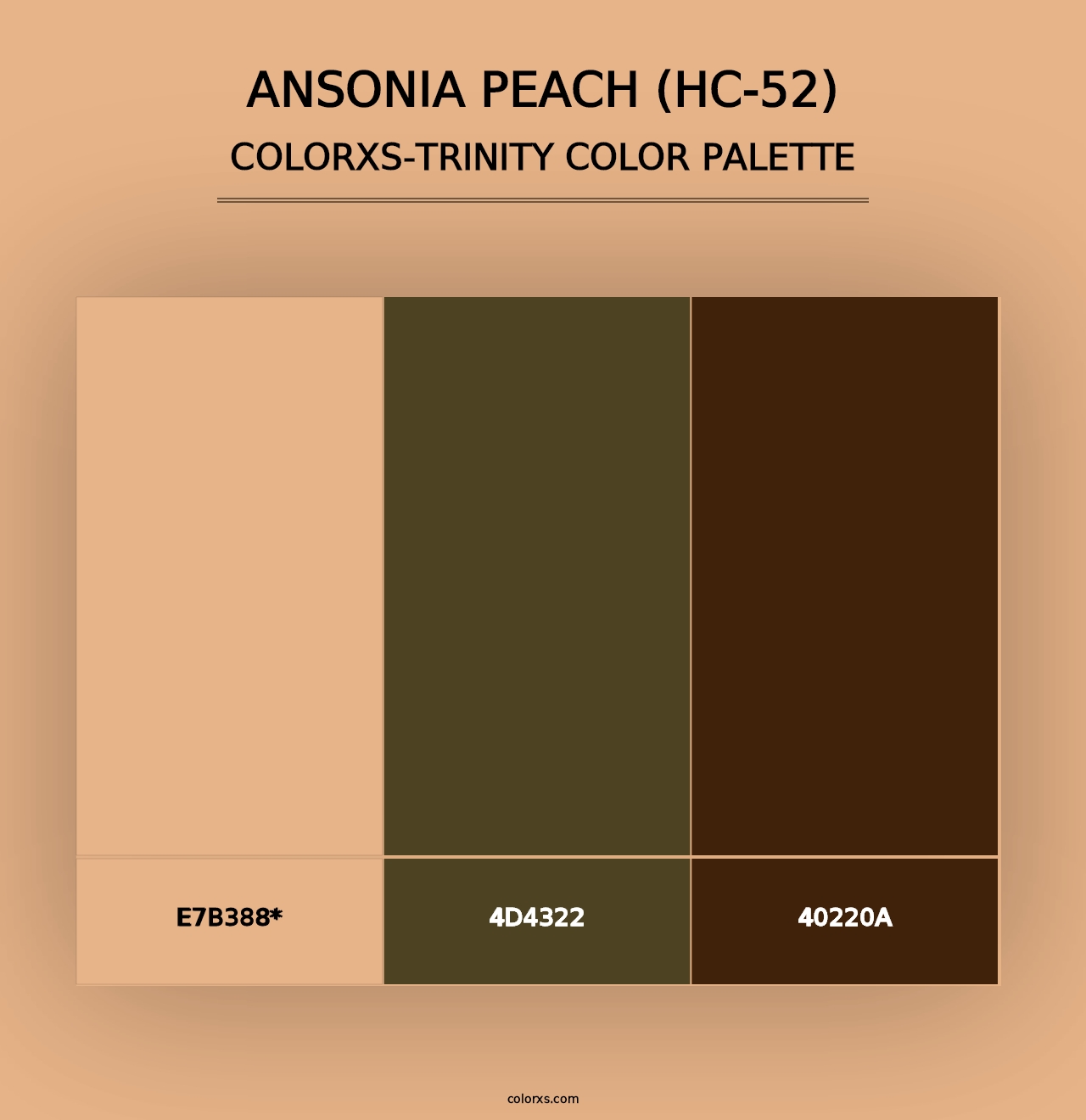 Ansonia Peach (HC-52) - Colorxs Trinity Palette