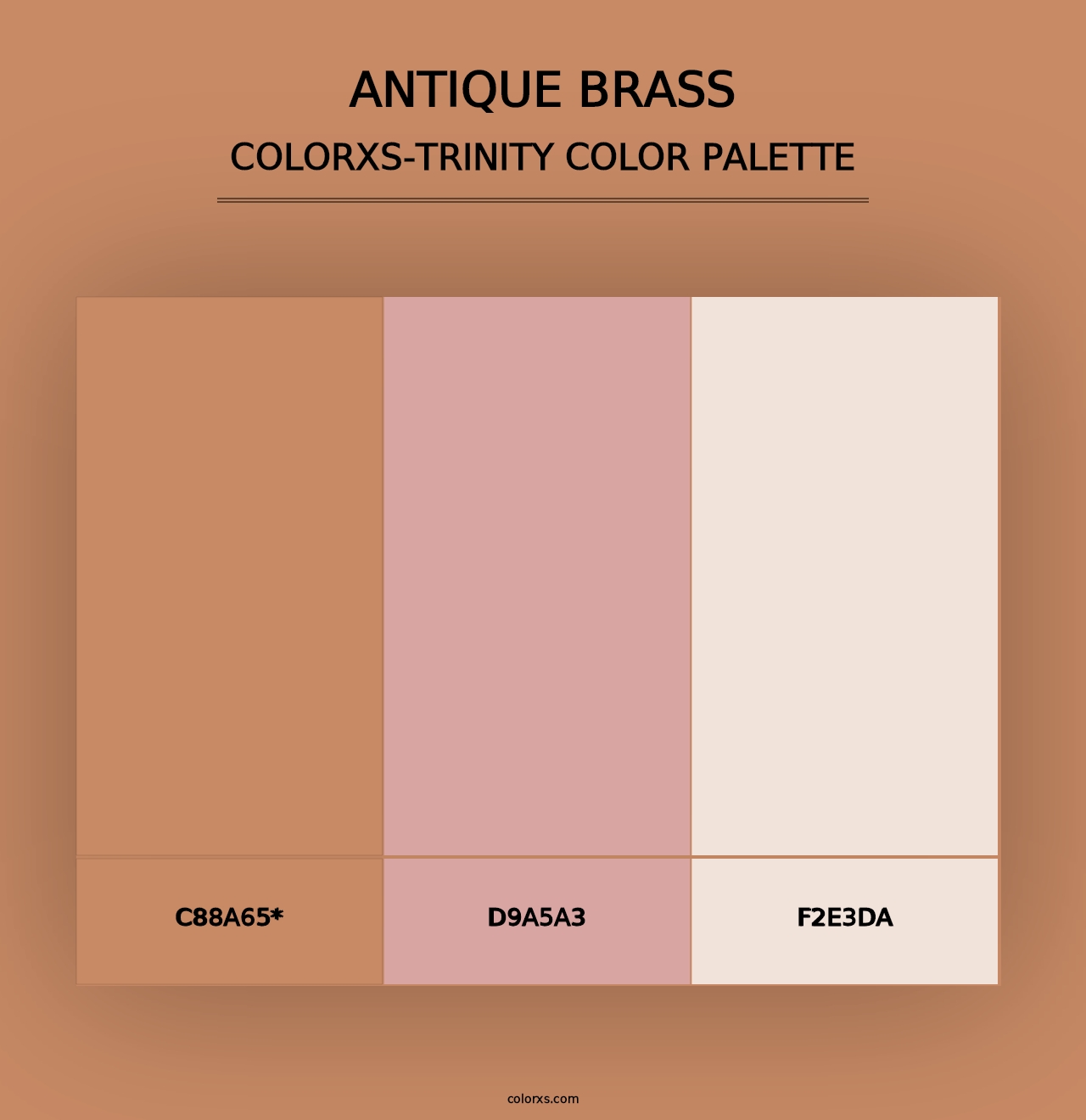 Antique Brass - Colorxs Trinity Palette