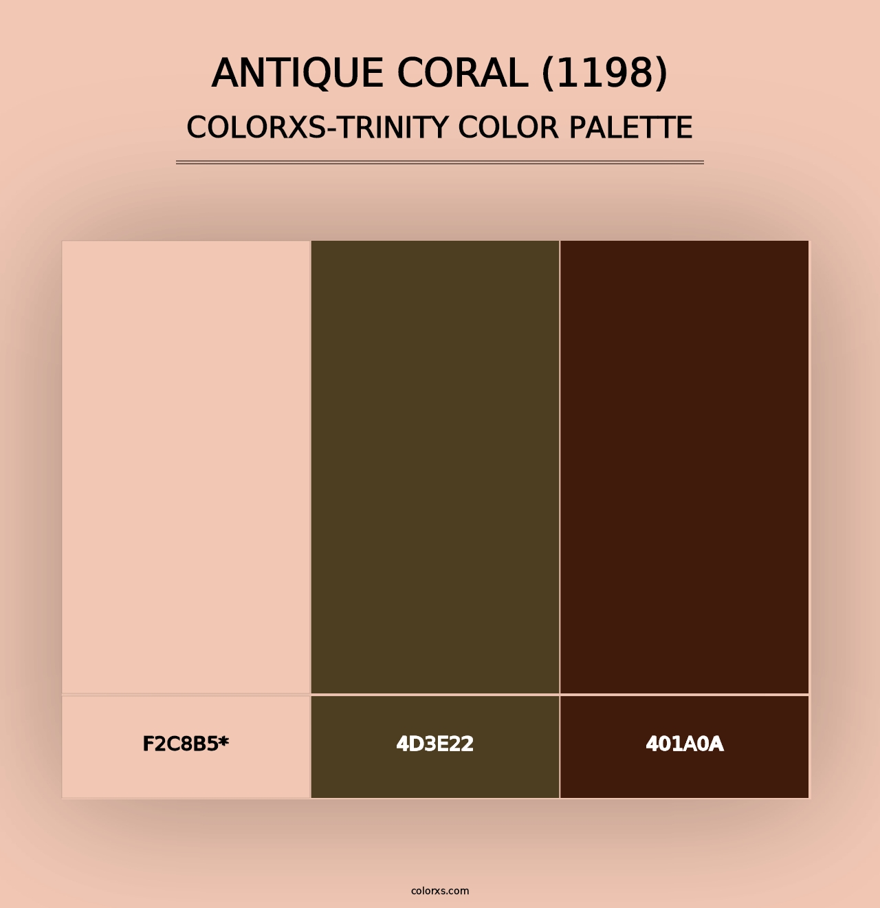 Antique Coral (1198) - Colorxs Trinity Palette