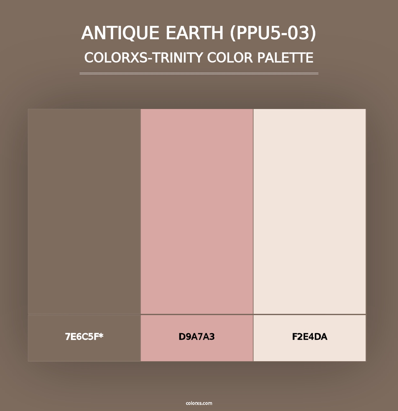 Antique Earth (PPU5-03) - Colorxs Trinity Palette