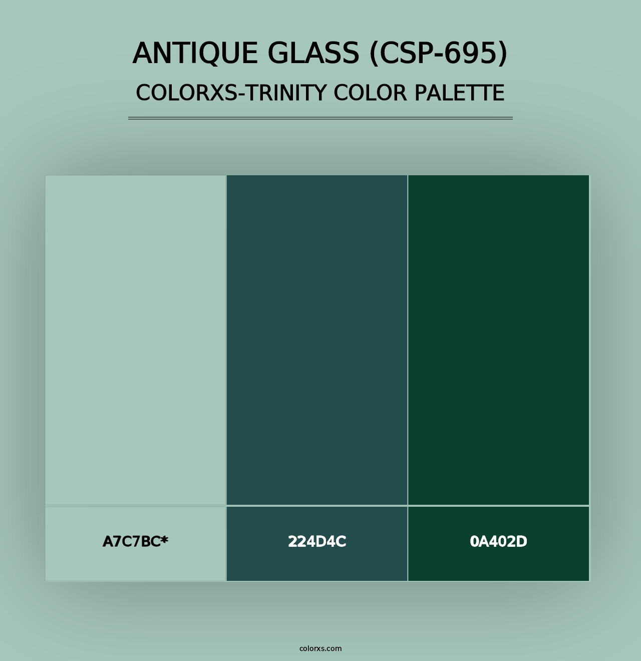 Antique Glass (CSP-695) - Colorxs Trinity Palette