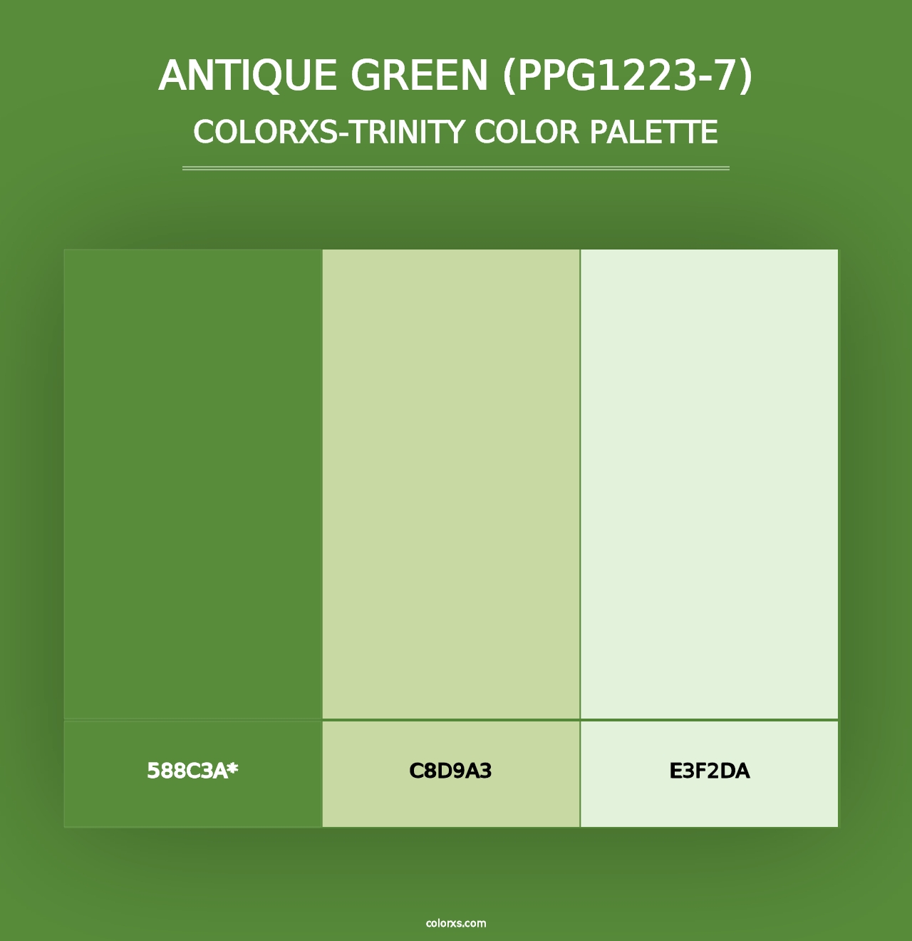 Antique Green (PPG1223-7) - Colorxs Trinity Palette