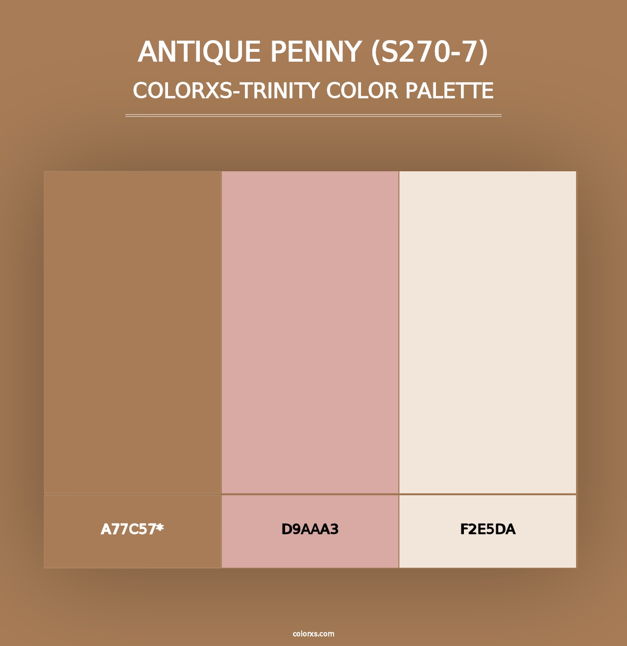 Antique Penny (S270-7) - Colorxs Trinity Palette