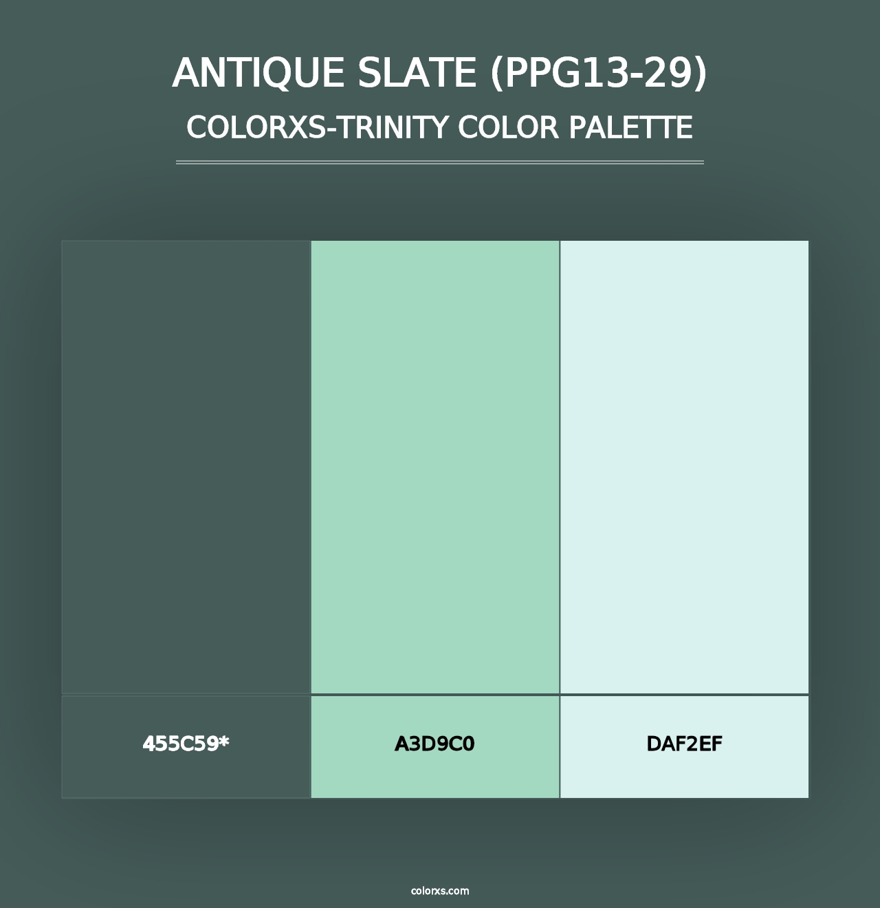 Antique Slate (PPG13-29) - Colorxs Trinity Palette