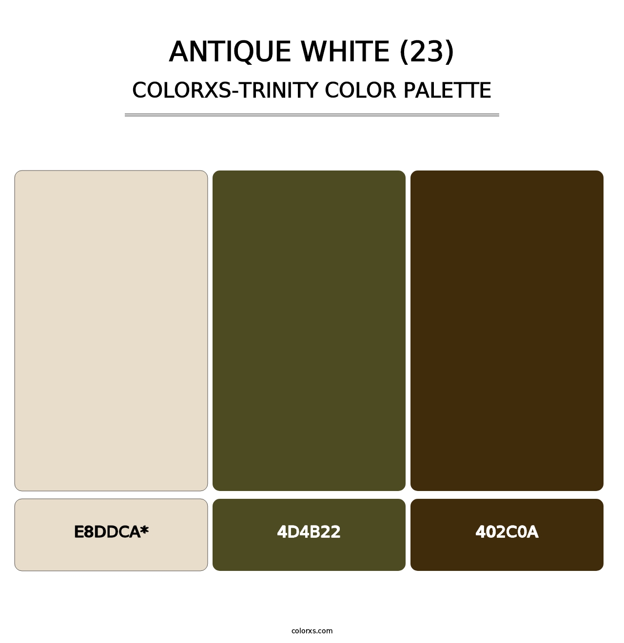 Antique White (23) - Colorxs Trinity Palette