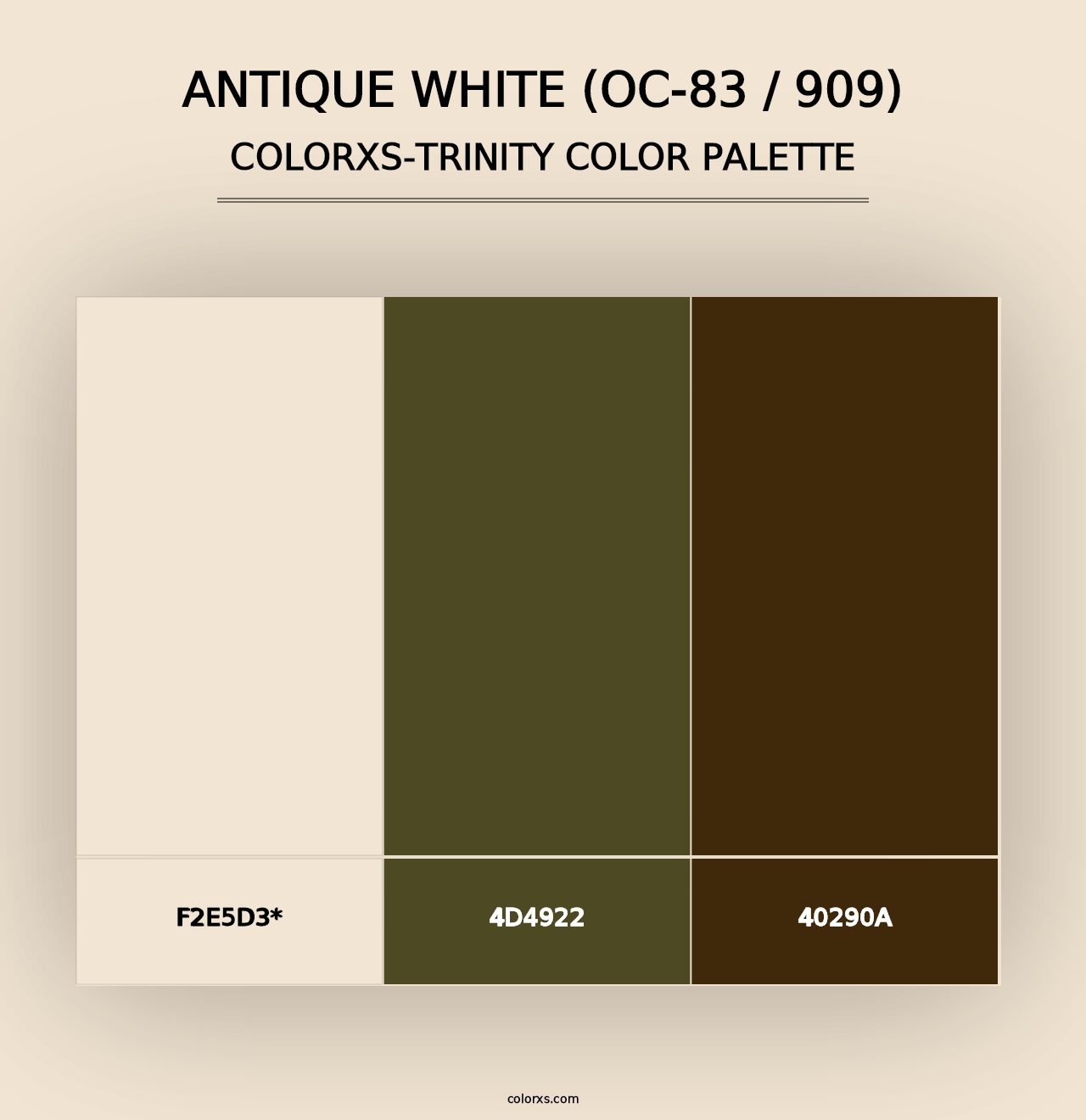 Antique White (OC-83 / 909) - Colorxs Trinity Palette