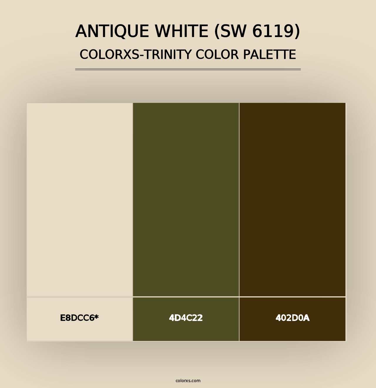 Antique White (SW 6119) - Colorxs Trinity Palette