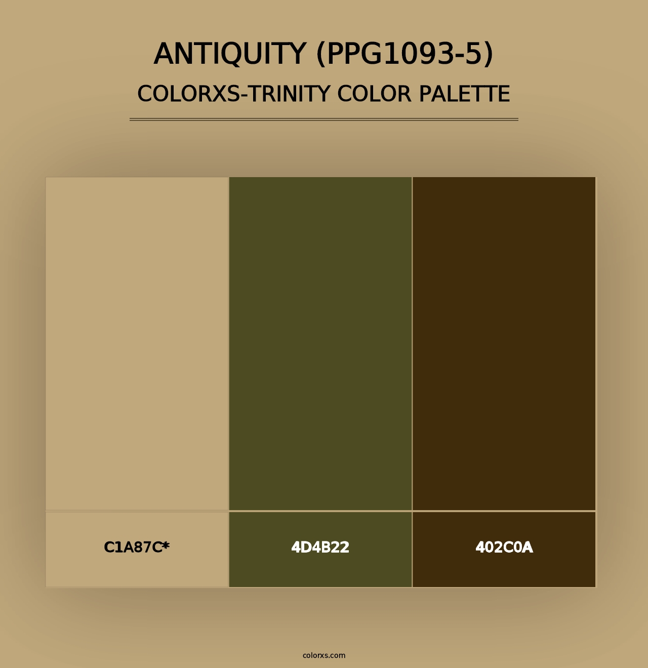 Antiquity (PPG1093-5) - Colorxs Trinity Palette