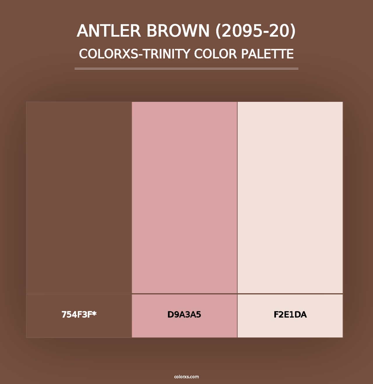 Antler Brown (2095-20) - Colorxs Trinity Palette