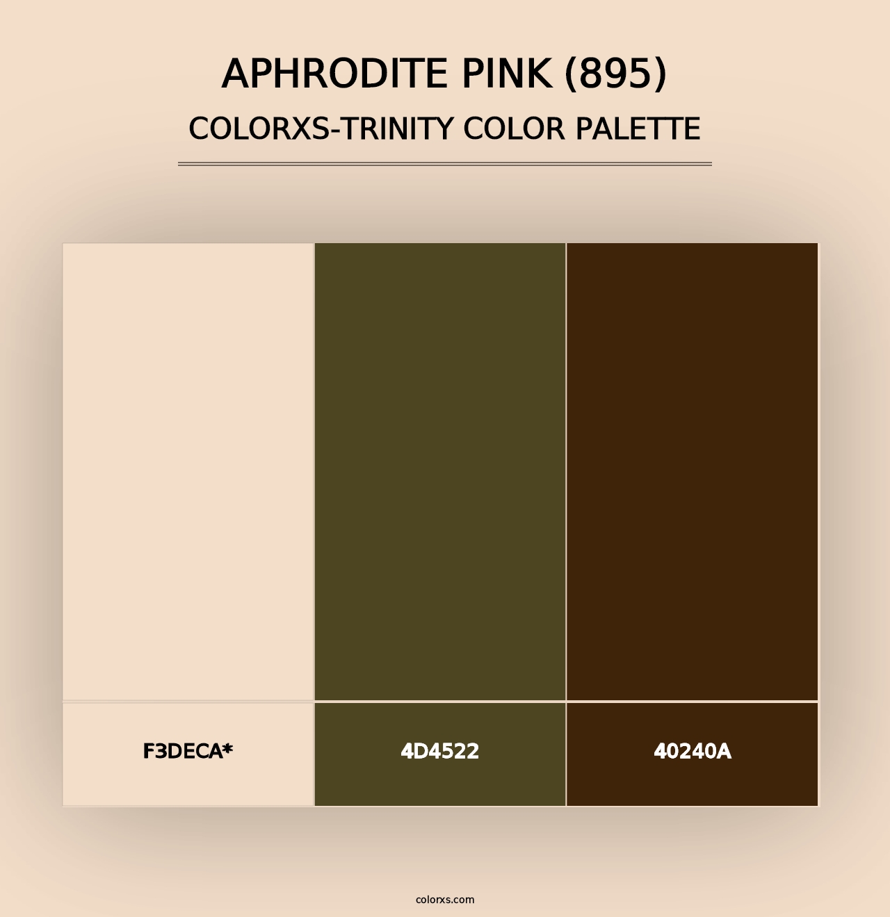 Aphrodite Pink (895) - Colorxs Trinity Palette