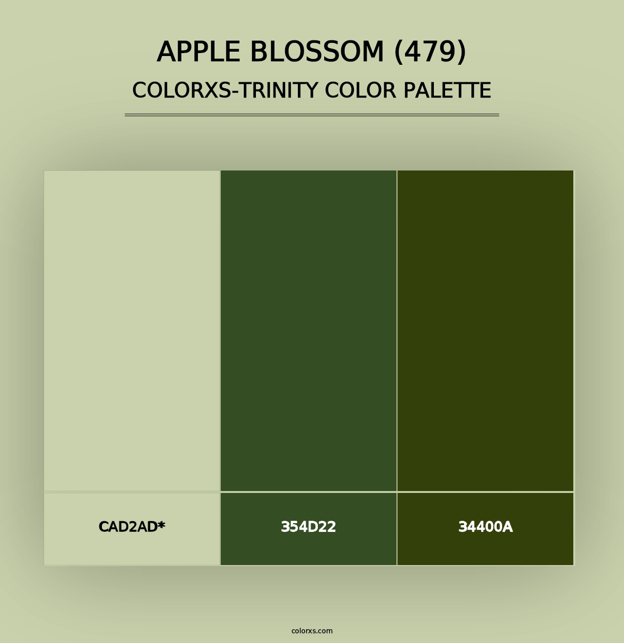 Apple Blossom (479) - Colorxs Trinity Palette