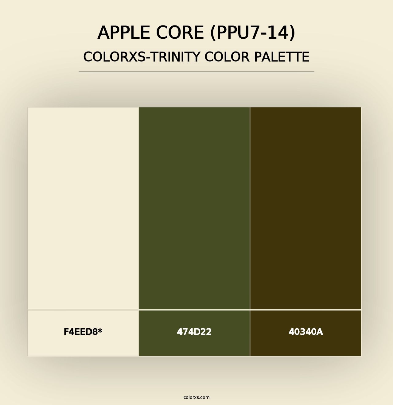 Apple Core (PPU7-14) - Colorxs Trinity Palette