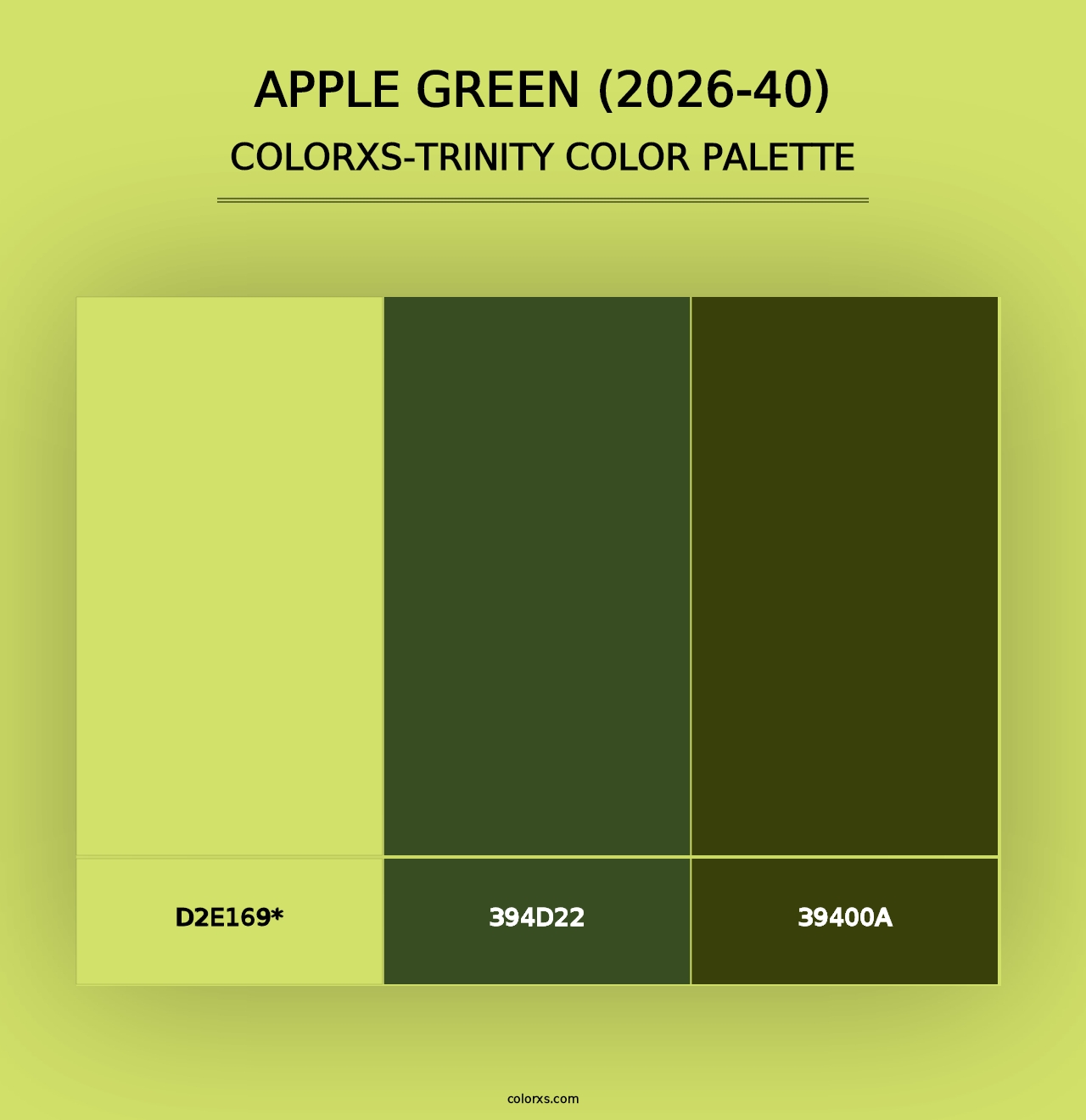 Apple Green (2026-40) - Colorxs Trinity Palette