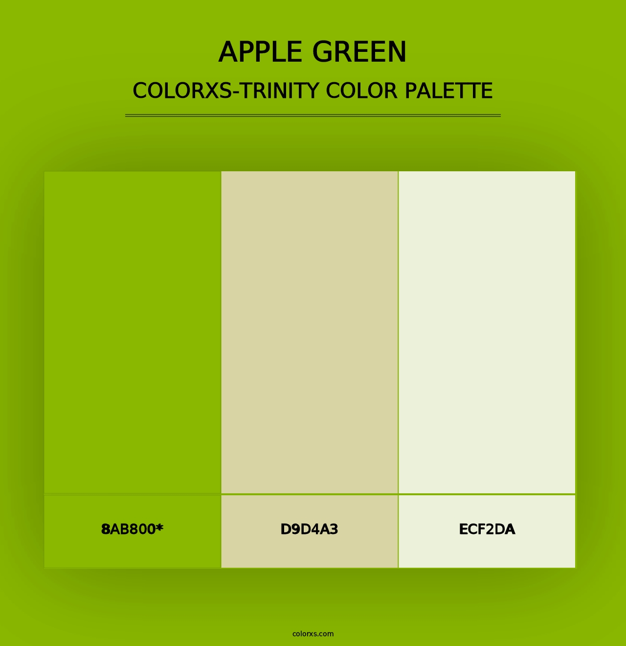 Apple Green - Colorxs Trinity Palette