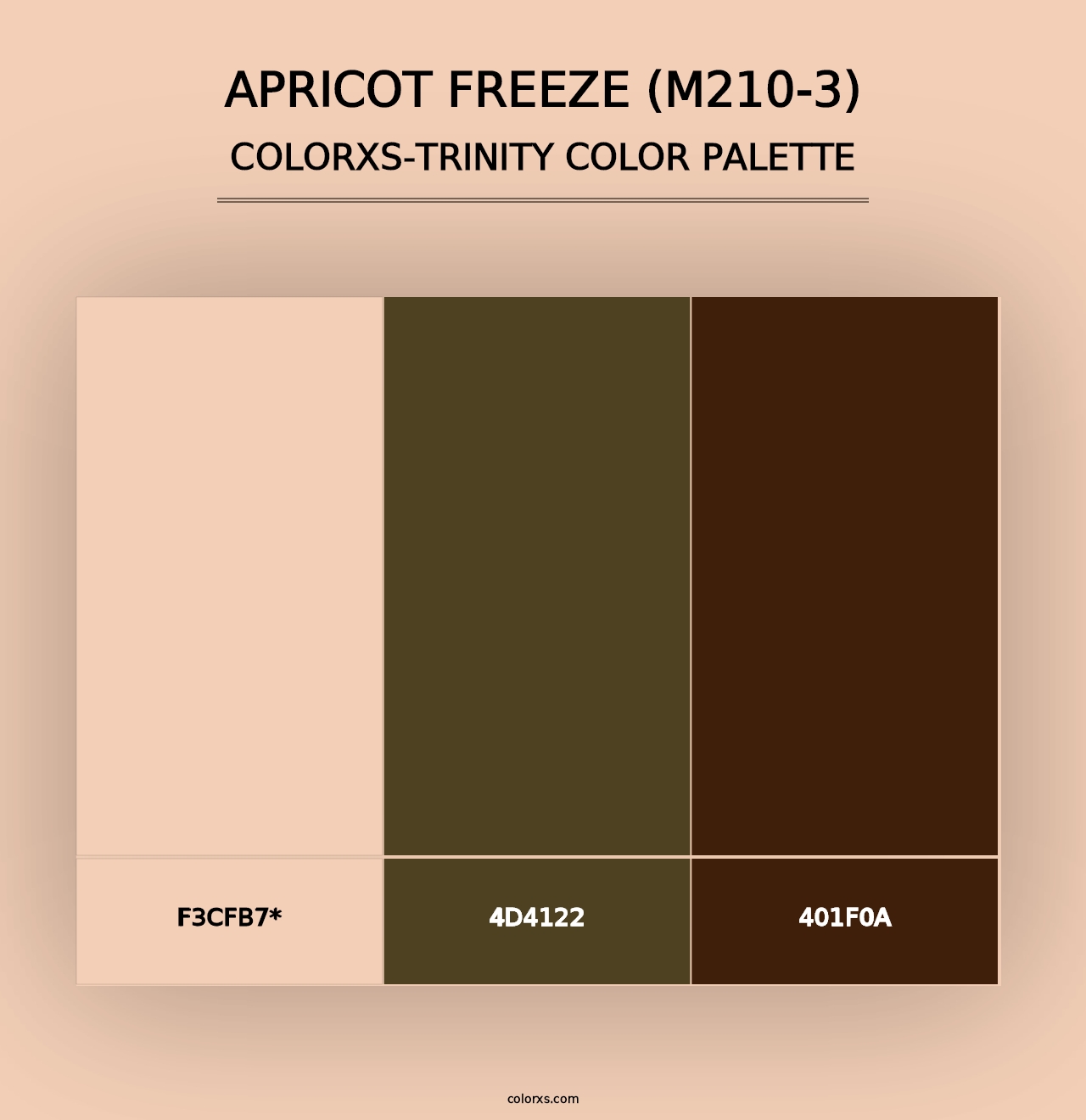 Apricot Freeze (M210-3) - Colorxs Trinity Palette