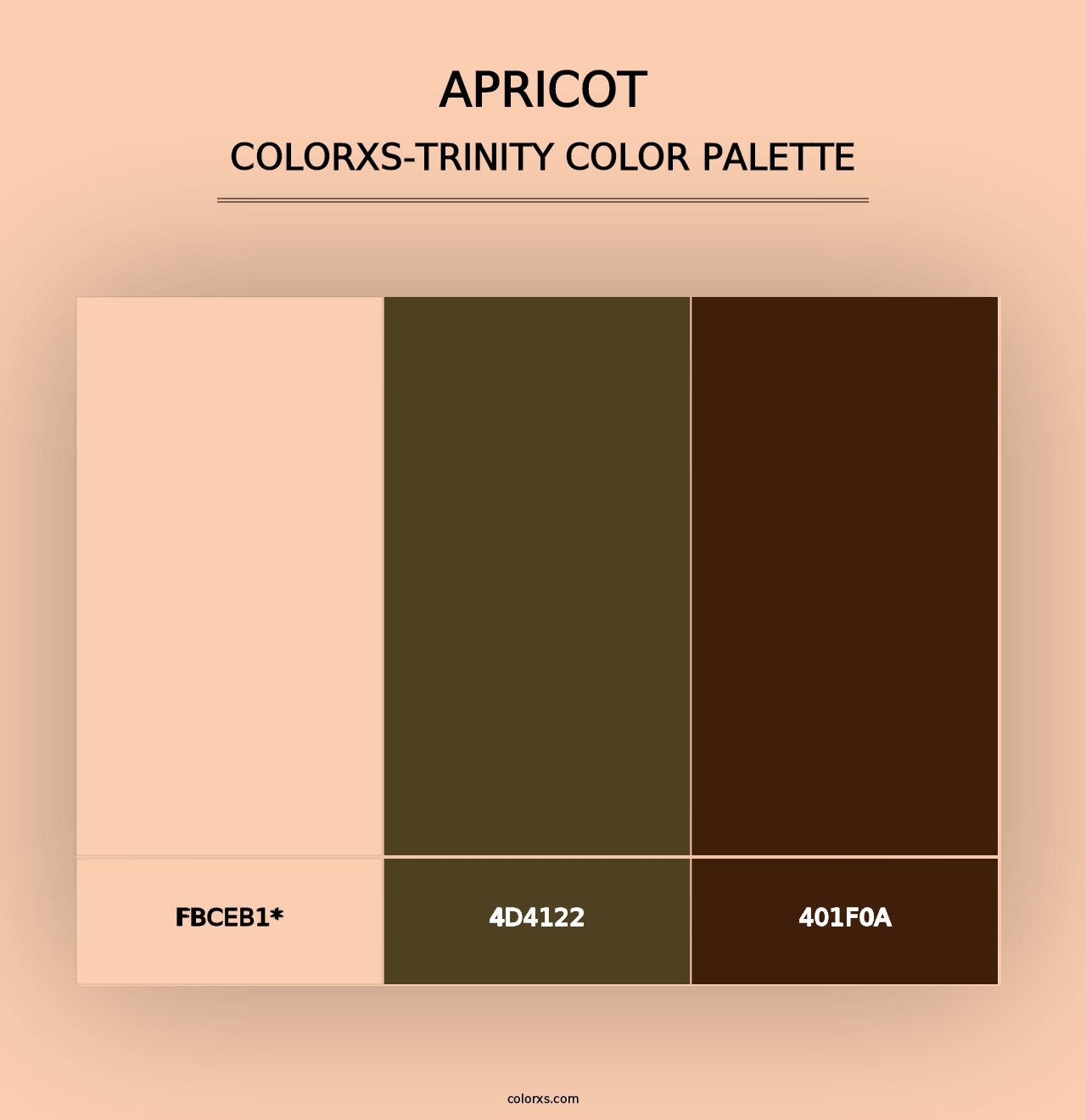 Apricot - Colorxs Trinity Palette