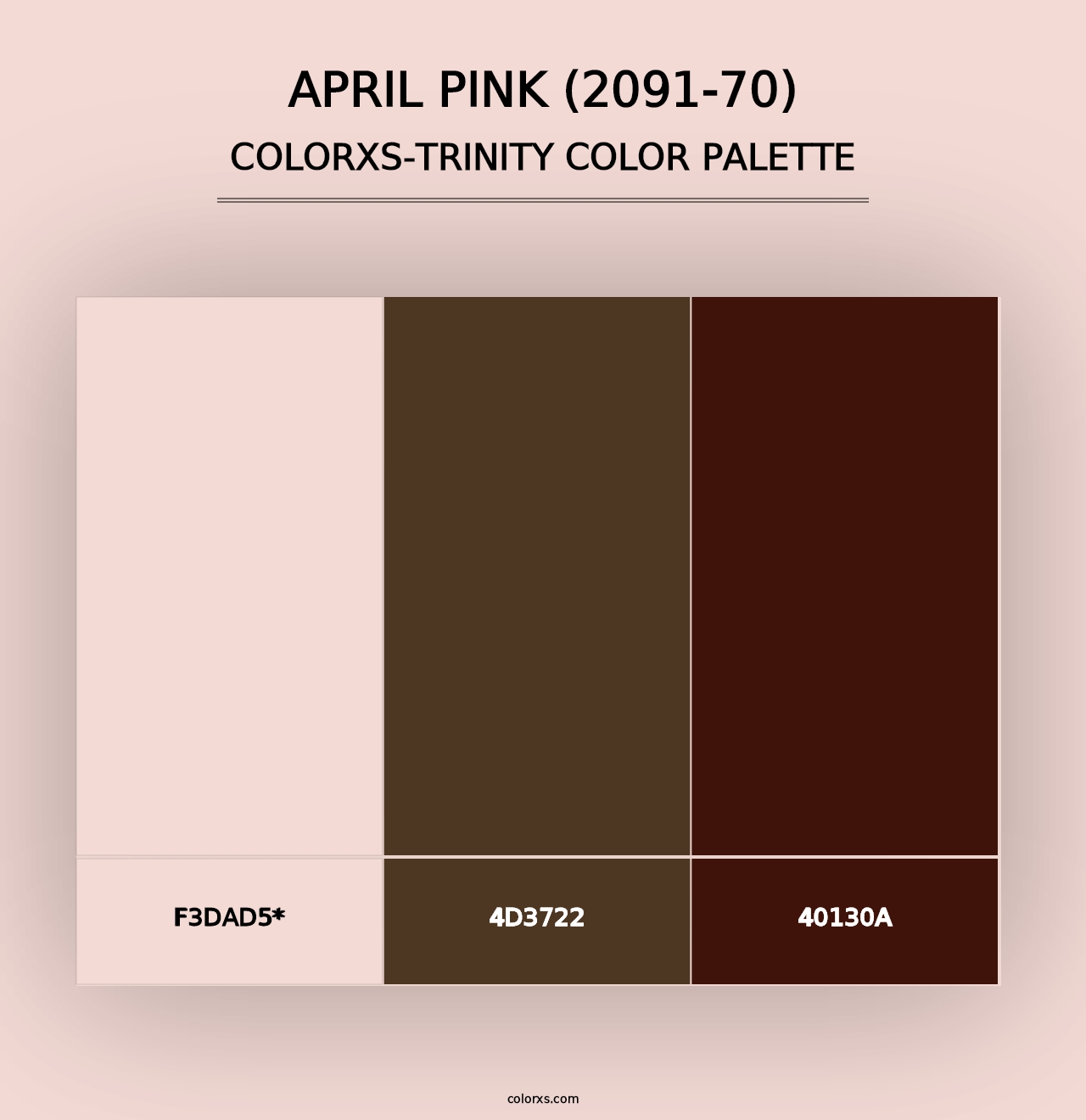 April Pink (2091-70) - Colorxs Trinity Palette