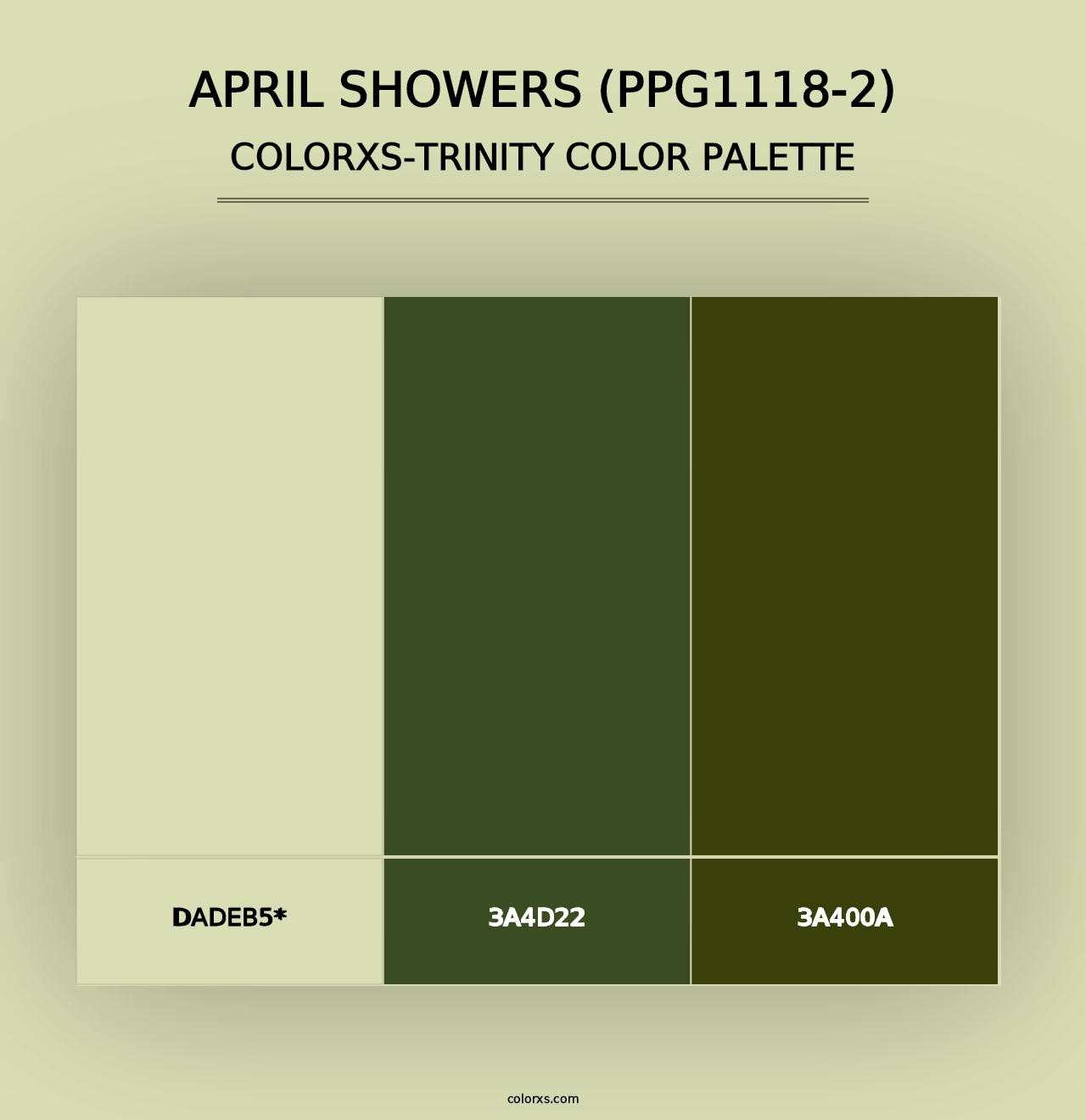 April Showers (PPG1118-2) - Colorxs Trinity Palette