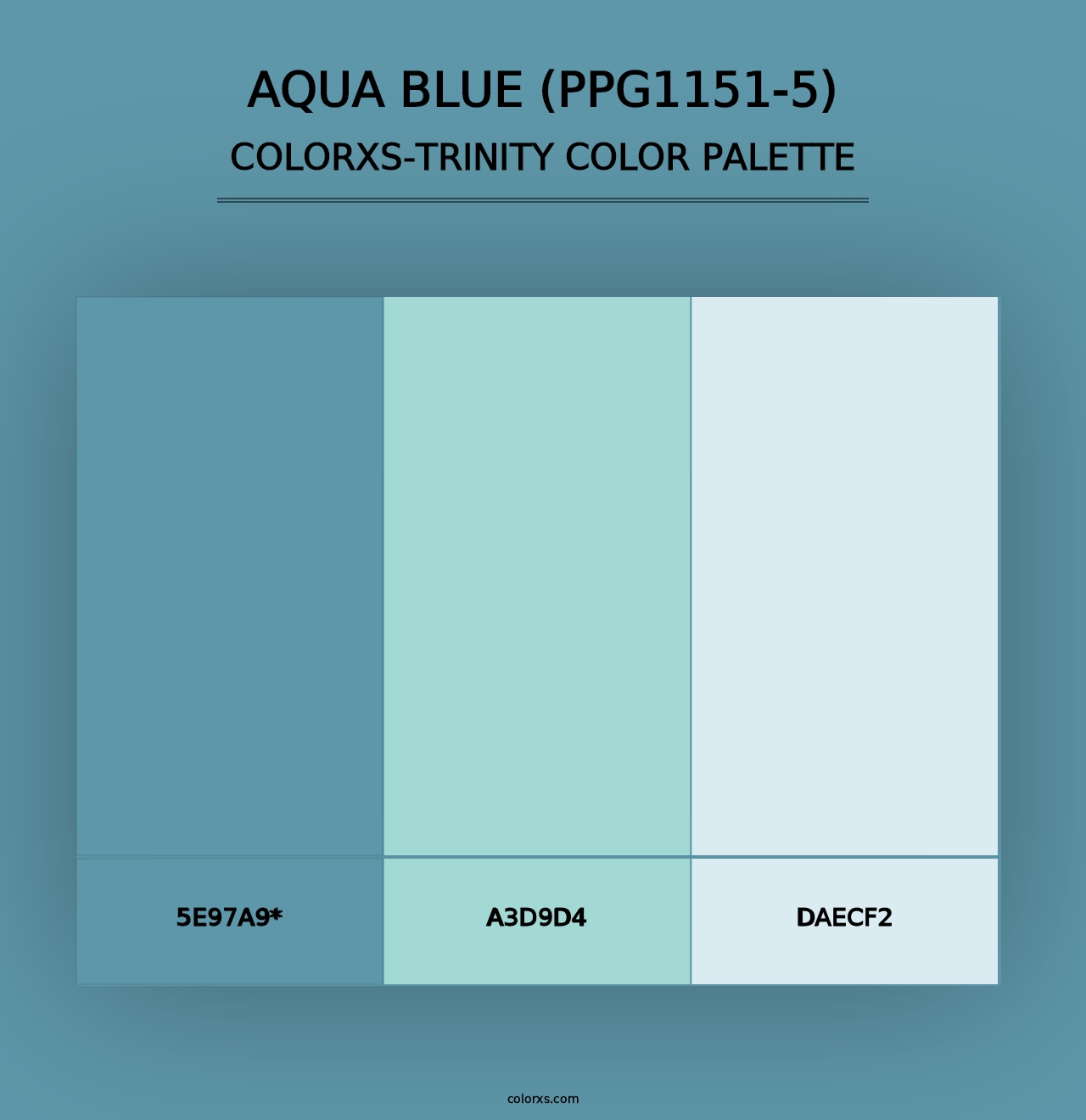 Aqua Blue (PPG1151-5) - Colorxs Trinity Palette