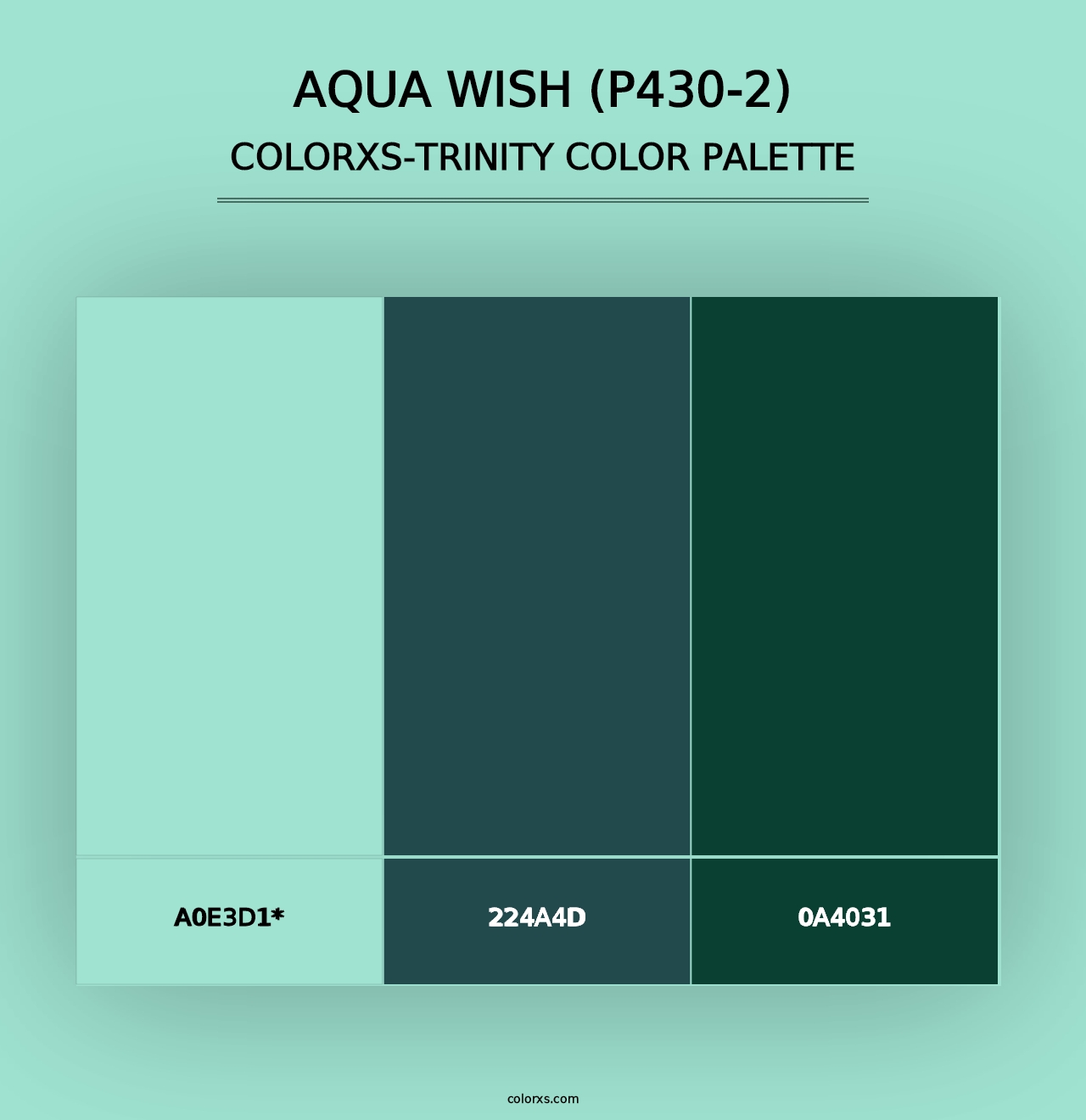 Aqua Wish (P430-2) - Colorxs Trinity Palette