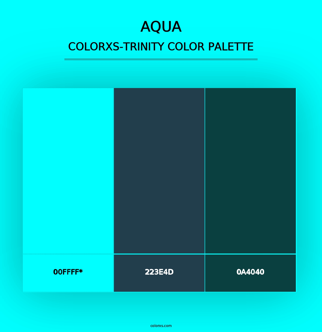 Aqua - Colorxs Trinity Palette