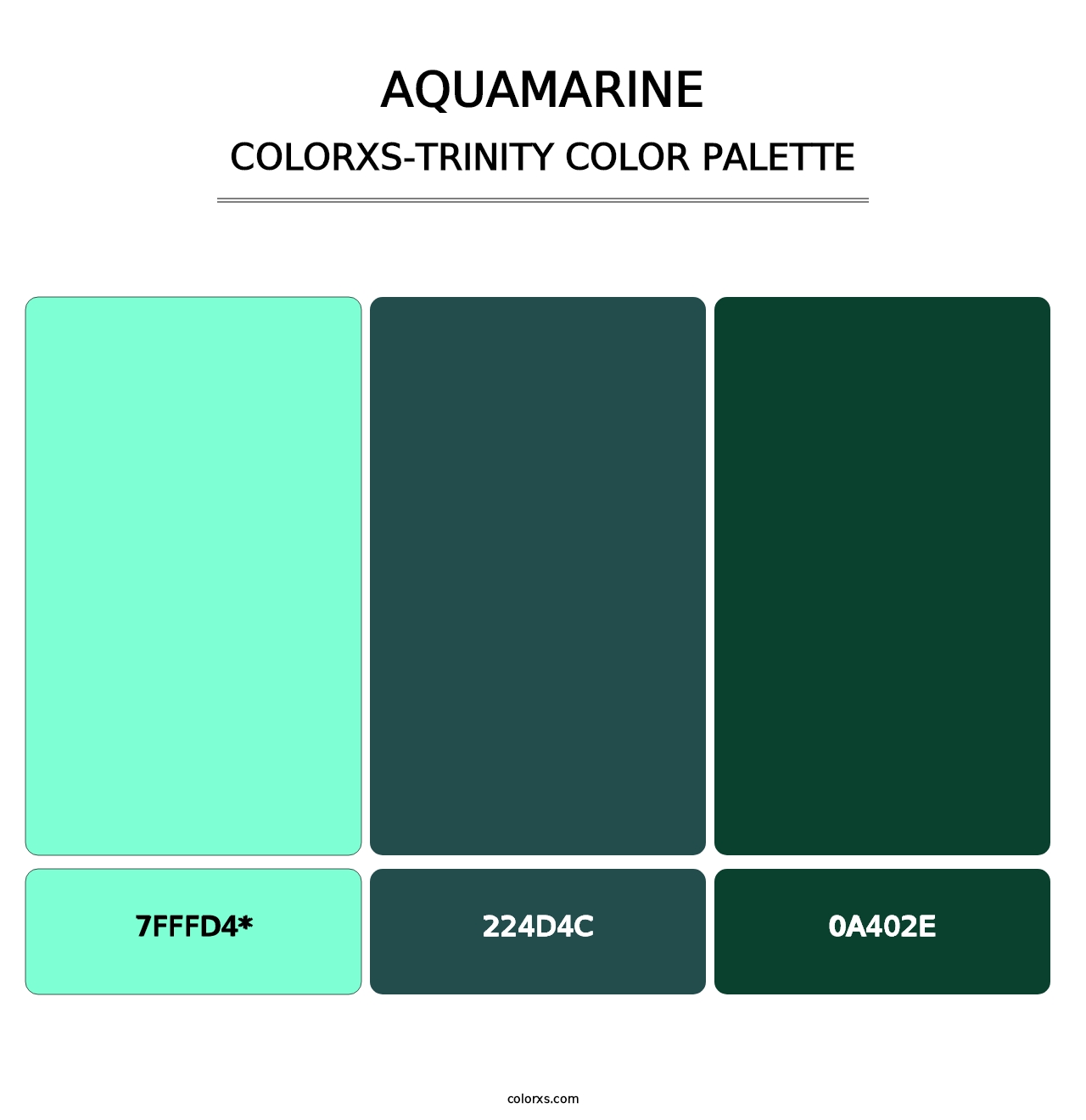 Aquamarine - Colorxs Trinity Palette