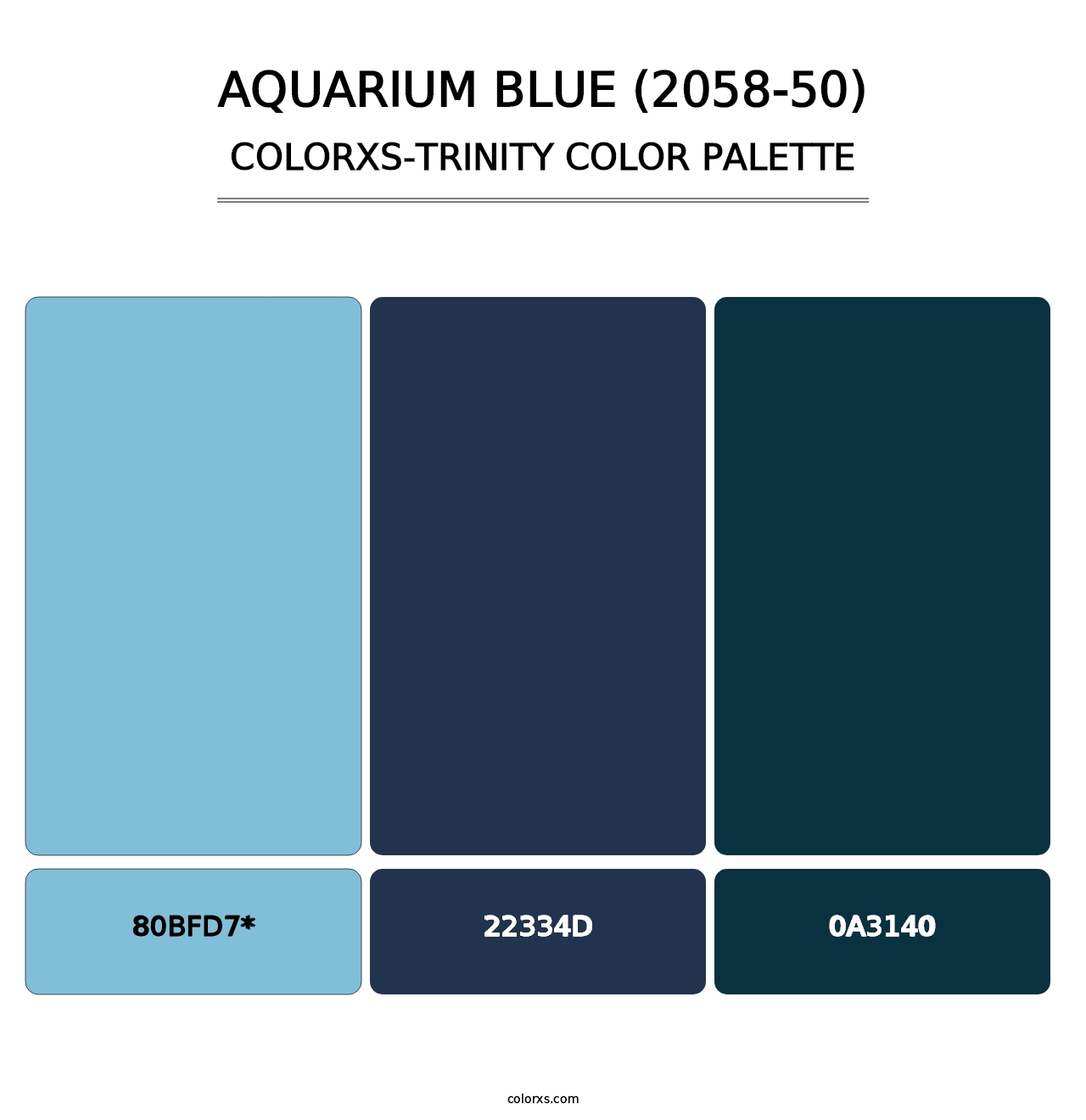 Aquarium Blue (2058-50) - Colorxs Trinity Palette