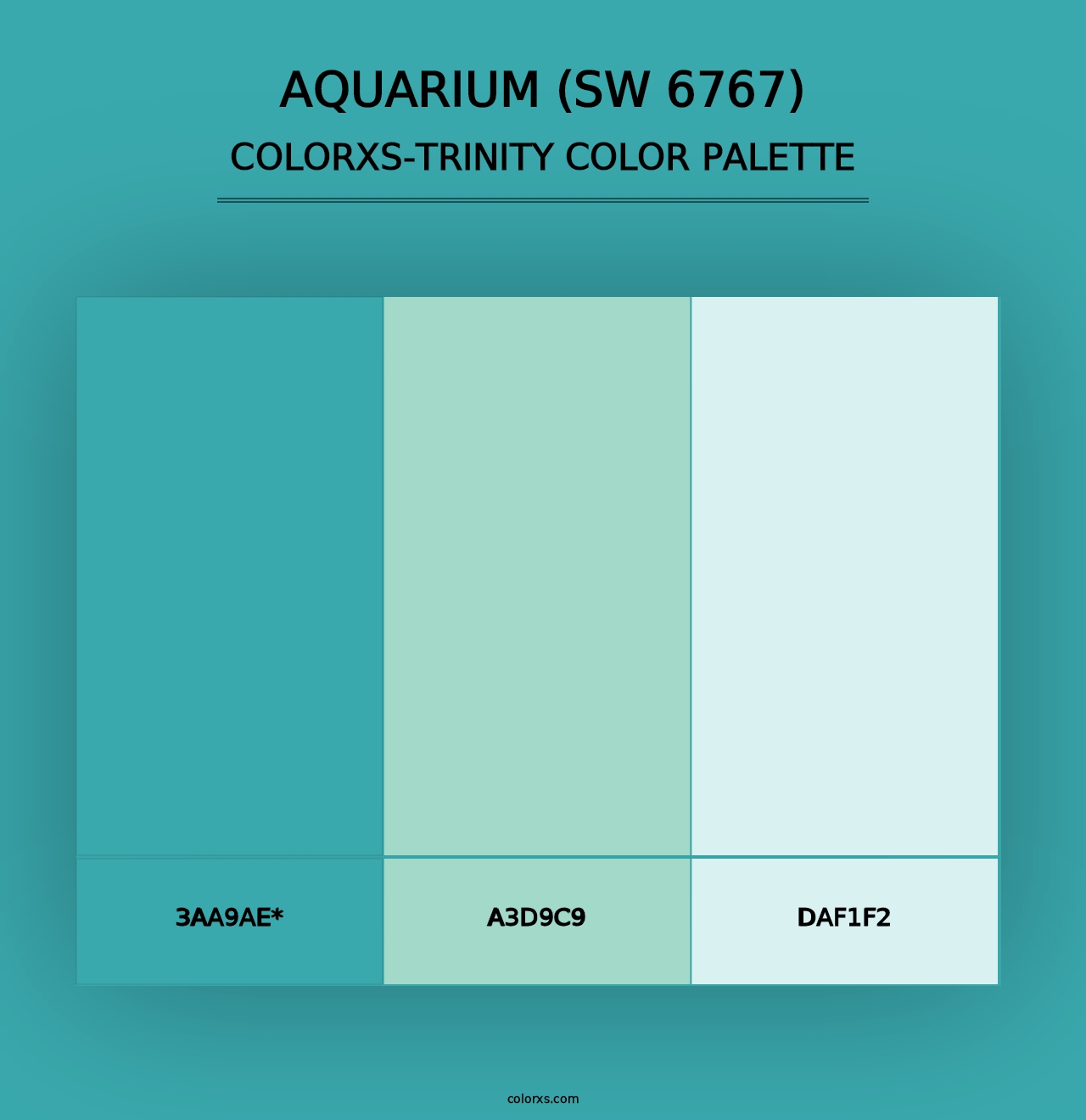 Aquarium (SW 6767) - Colorxs Trinity Palette