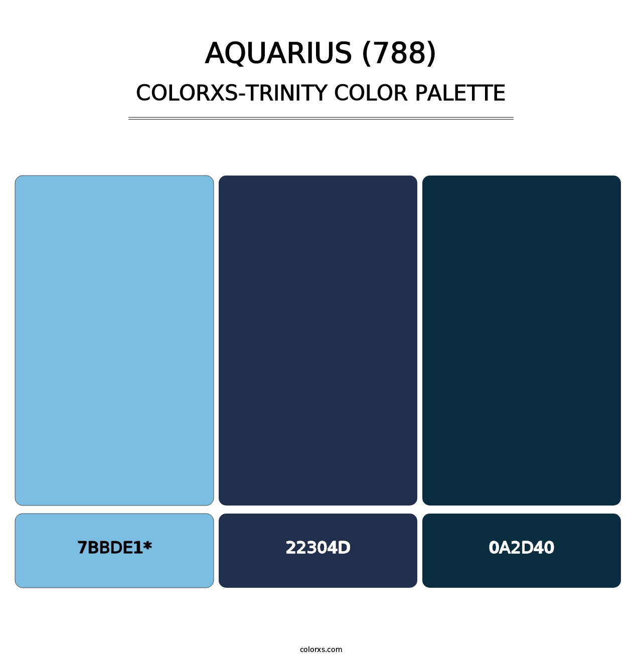 Aquarius (788) - Colorxs Trinity Palette