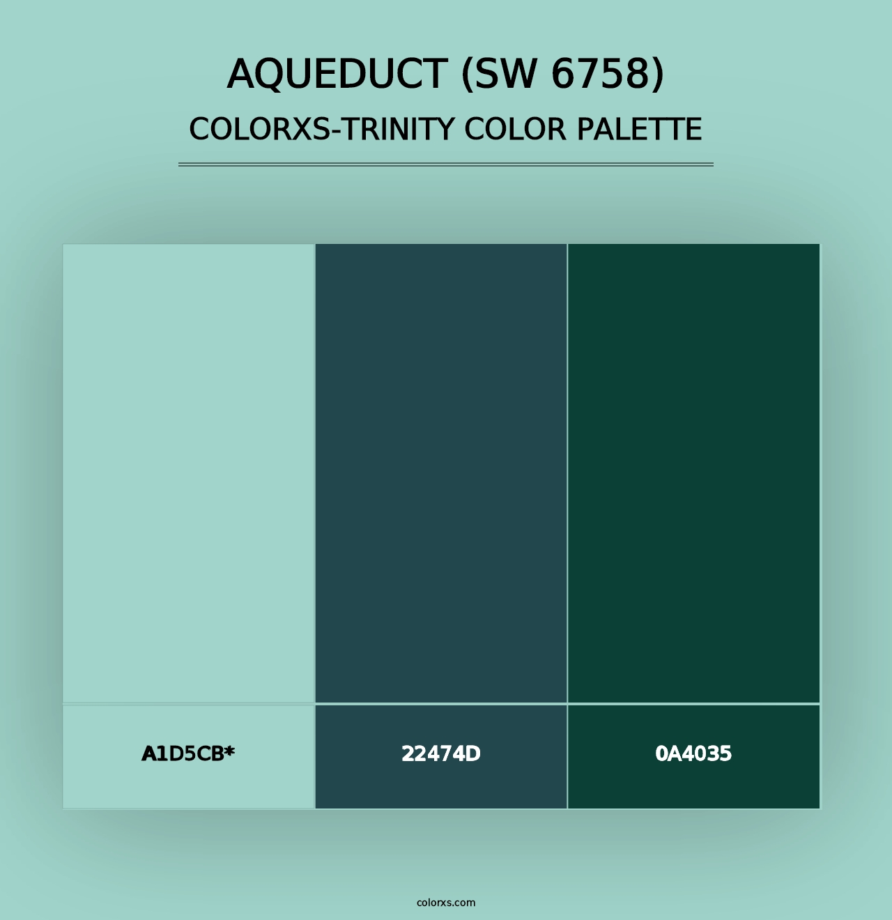 Aqueduct (SW 6758) - Colorxs Trinity Palette