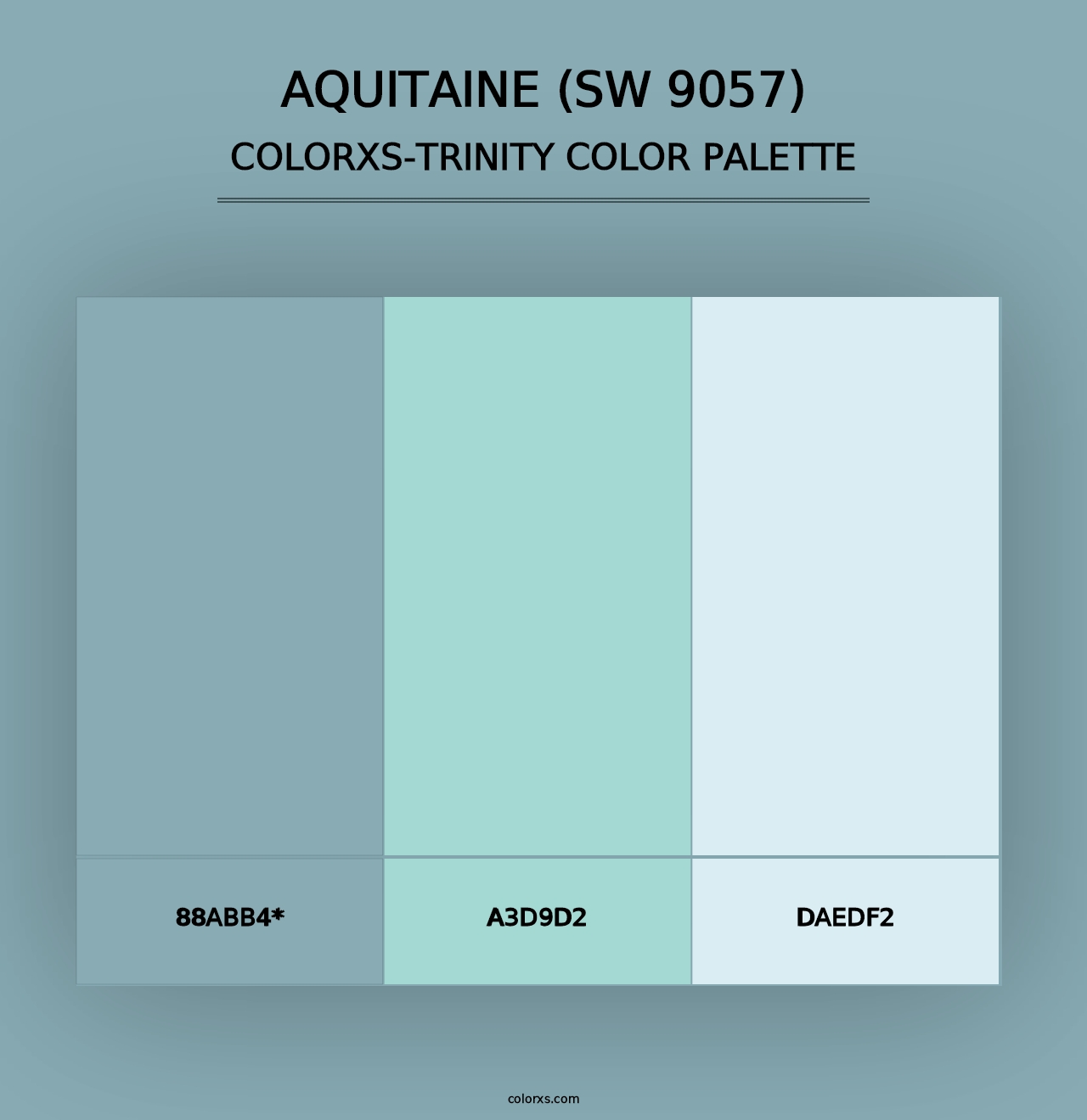 Aquitaine (SW 9057) - Colorxs Trinity Palette