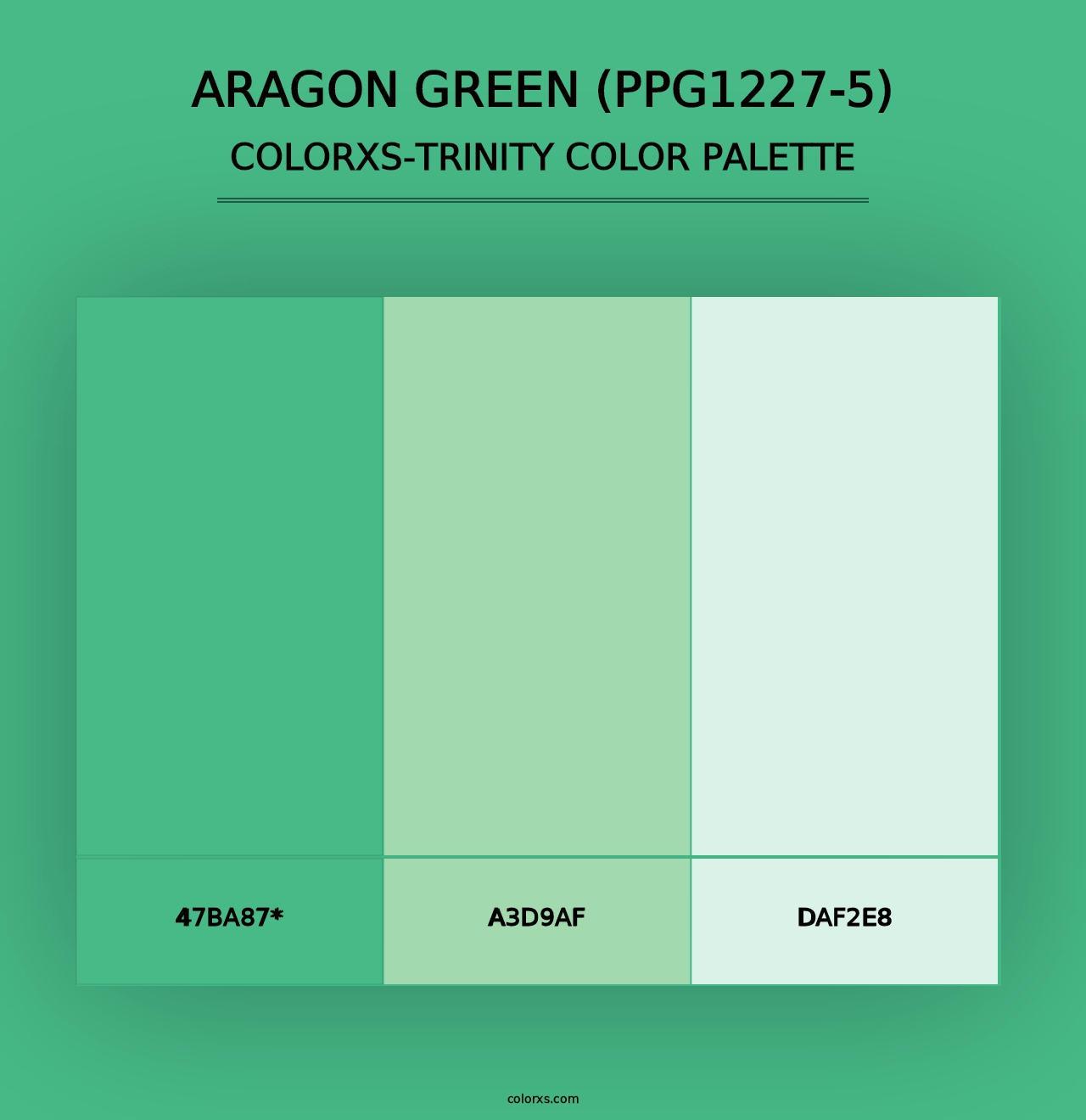 Aragon Green (PPG1227-5) - Colorxs Trinity Palette