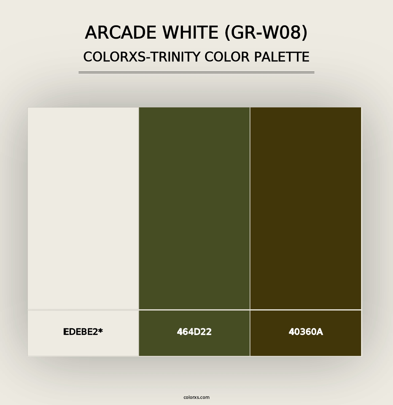 Arcade White (GR-W08) - Colorxs Trinity Palette