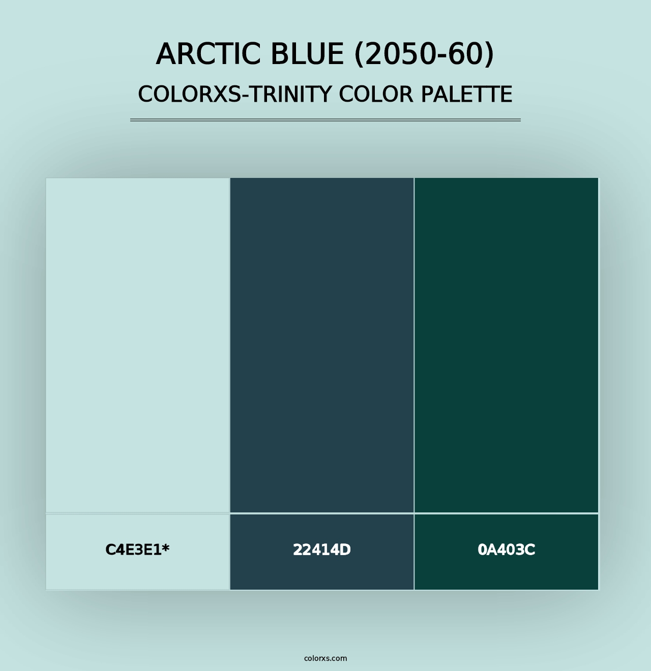 Arctic Blue (2050-60) - Colorxs Trinity Palette