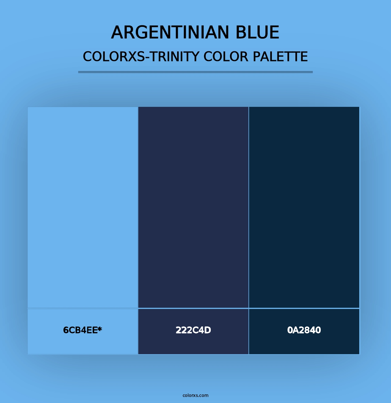 Argentinian Blue - Colorxs Trinity Palette