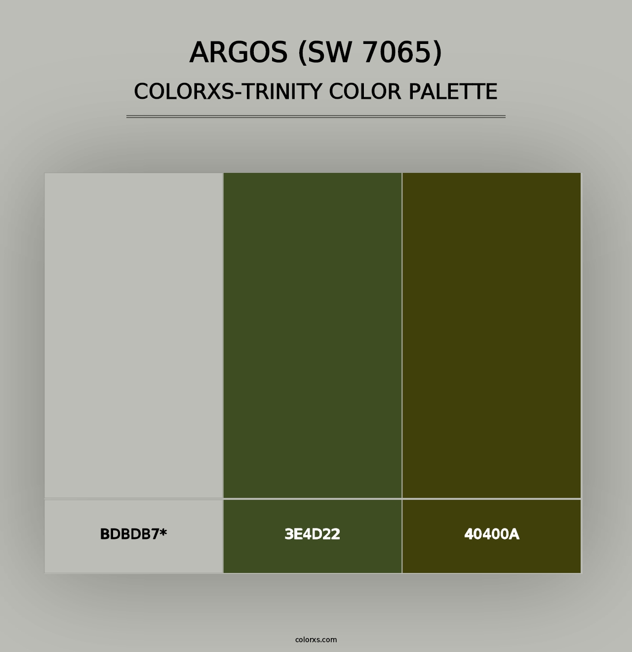 Argos (SW 7065) - Colorxs Trinity Palette