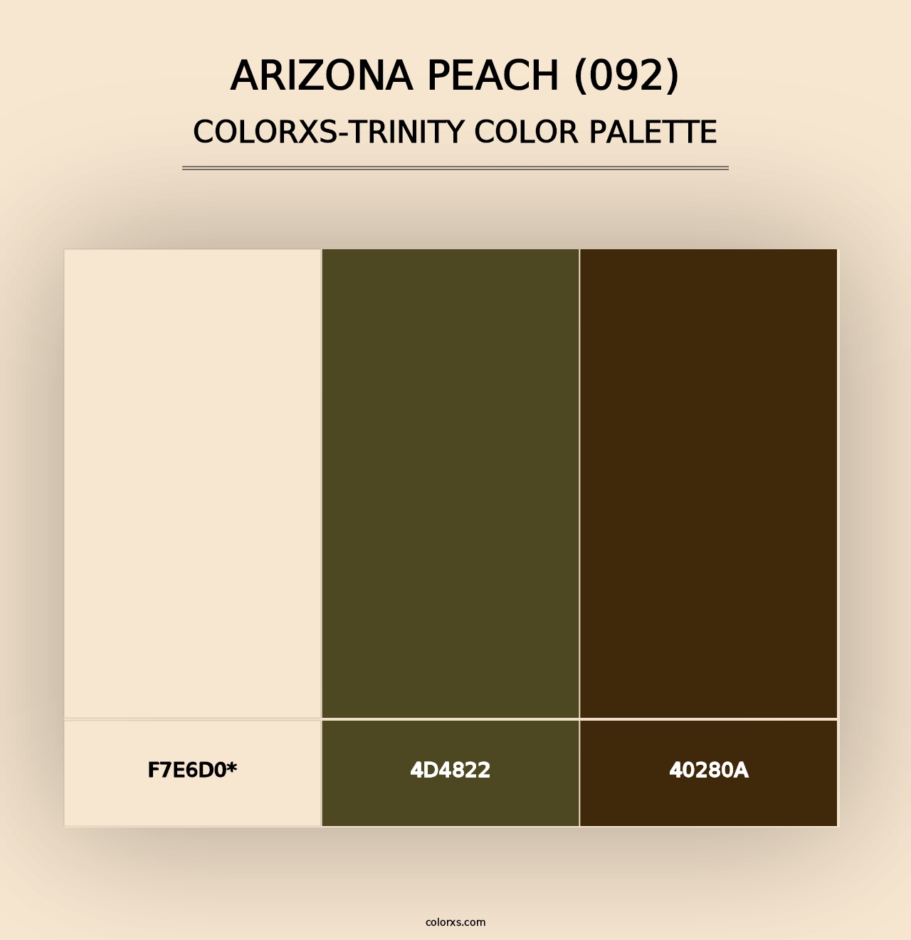 Arizona Peach (092) - Colorxs Trinity Palette