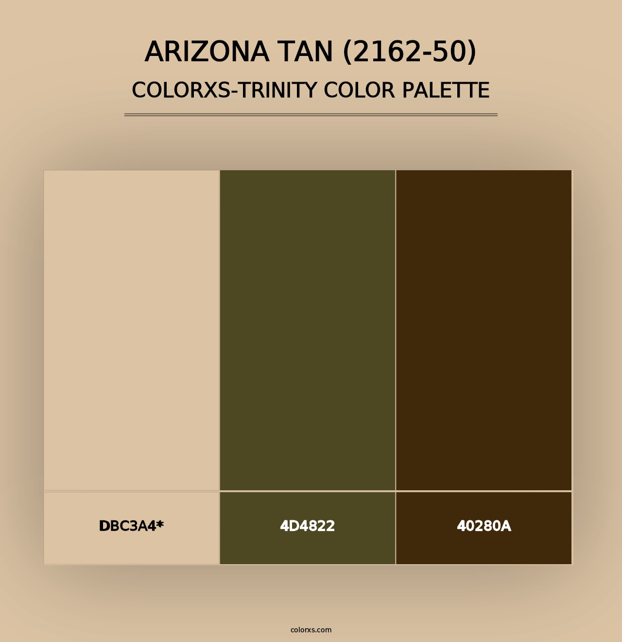 Arizona Tan (2162-50) - Colorxs Trinity Palette