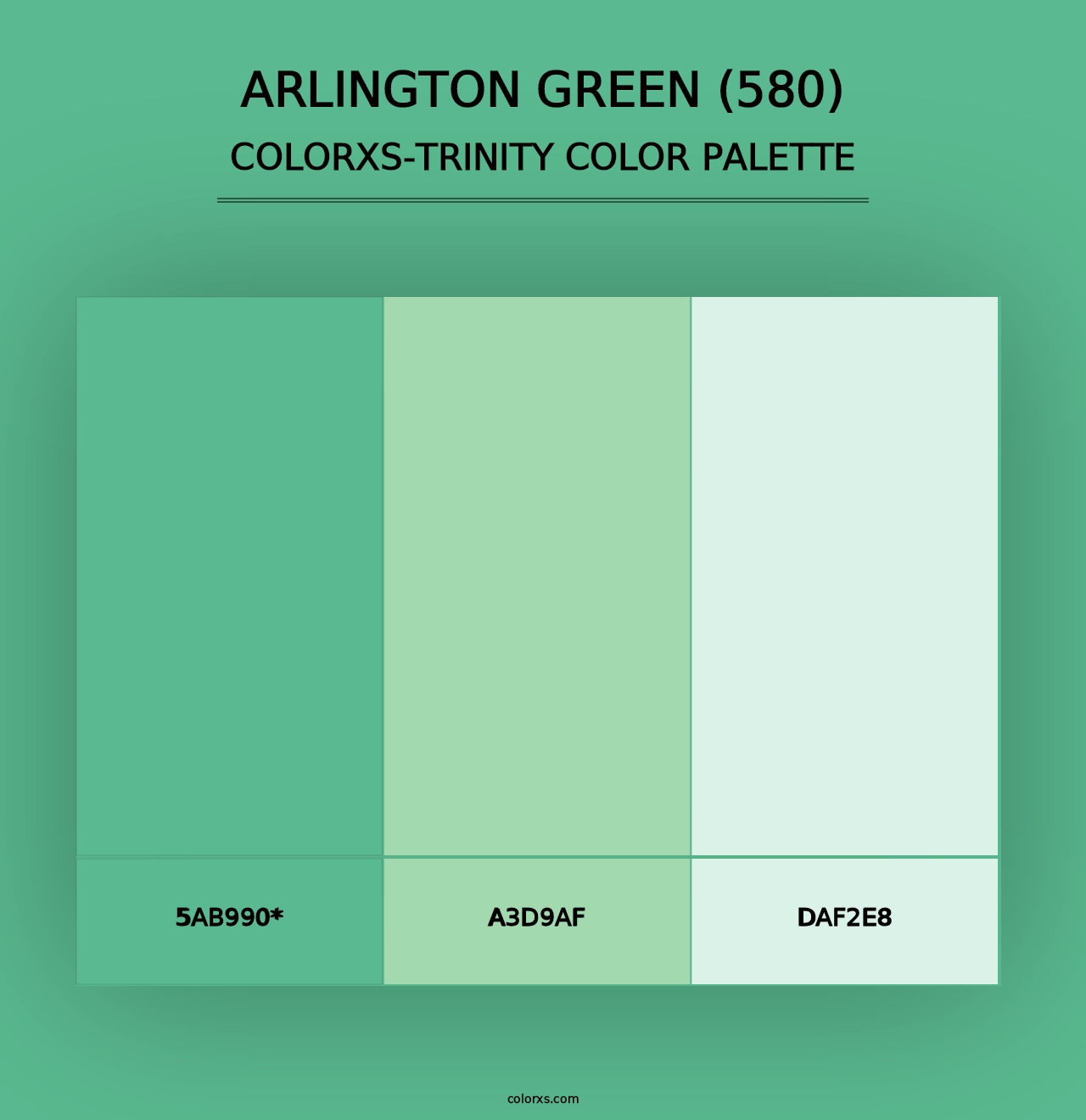 Arlington Green (580) - Colorxs Trinity Palette