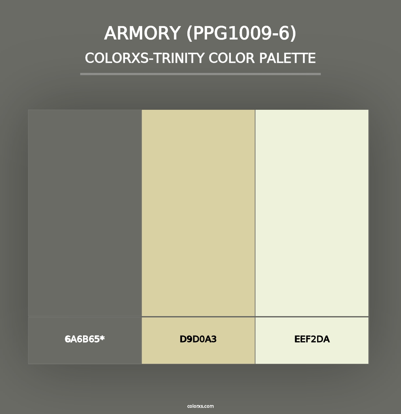 Armory (PPG1009-6) - Colorxs Trinity Palette