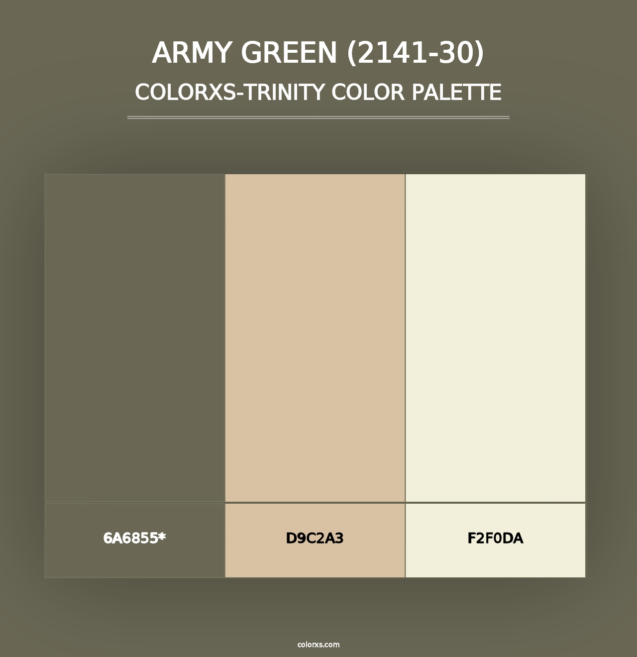 Army Green (2141-30) - Colorxs Trinity Palette