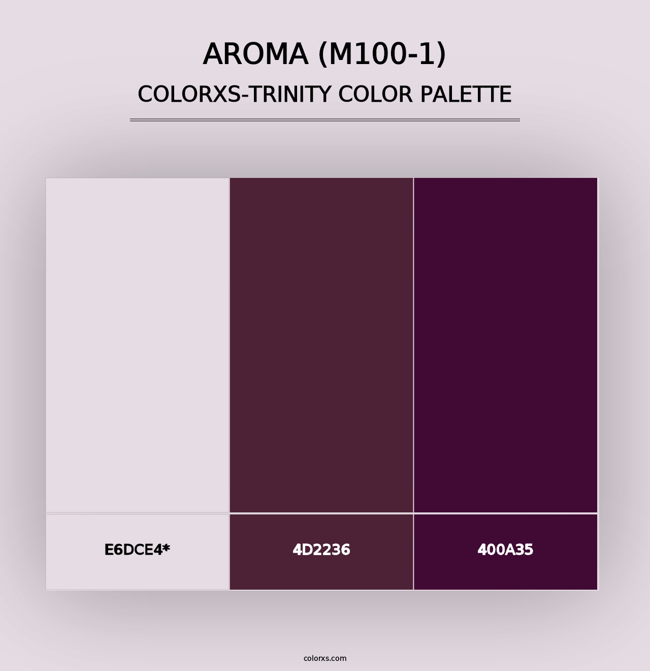 Aroma (M100-1) - Colorxs Trinity Palette